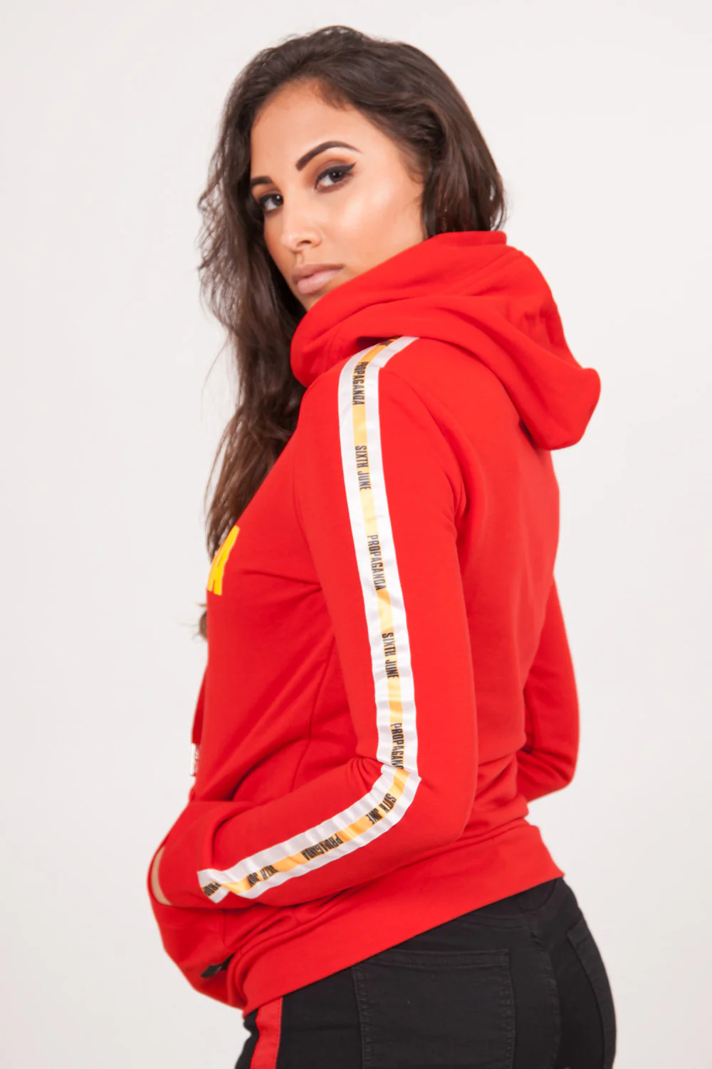 Sweatshirt bandes Propaganda rouge - Image 5