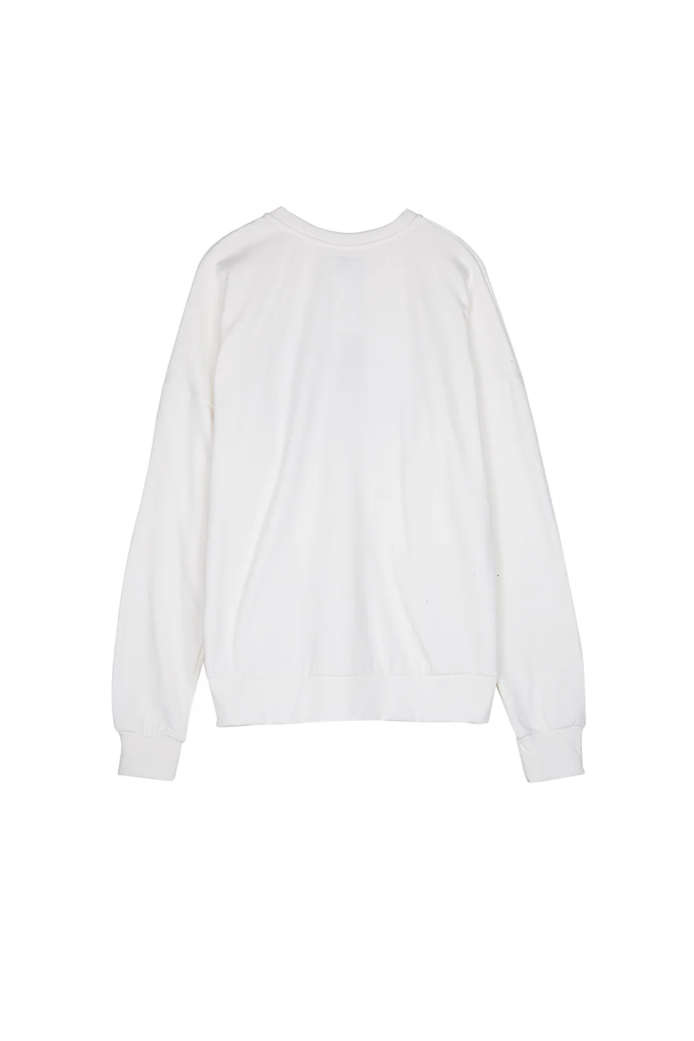 Sweatshirt brodé roses blanc - Image 5