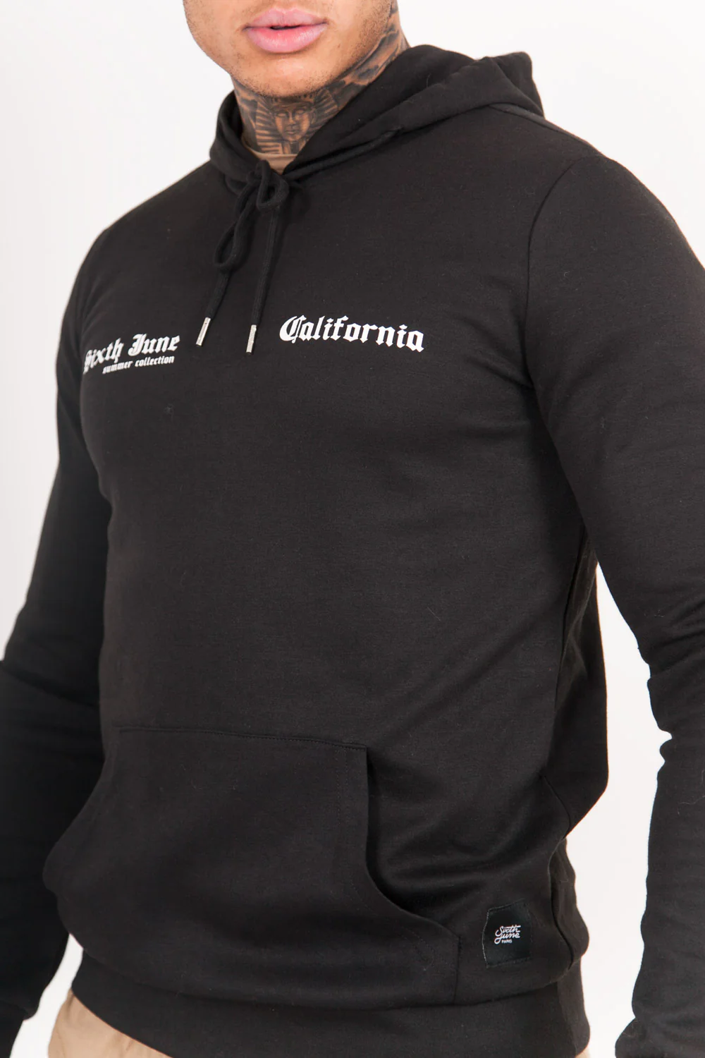 Sweatshirt capuche Santa Monica noir - Image 3