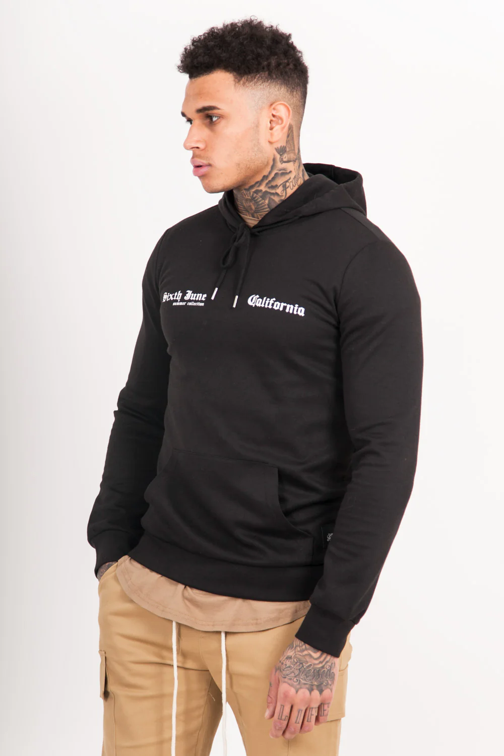 Sweatshirt capuche Santa Monica noir - Image 4
