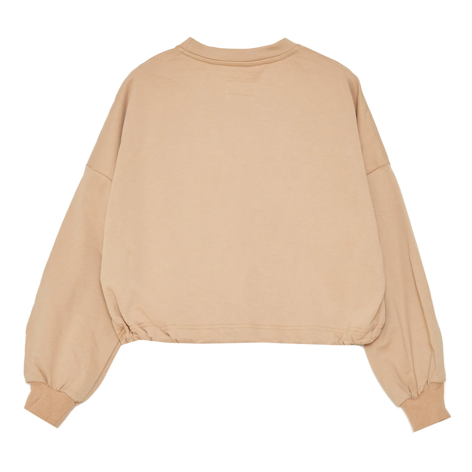 Logo patch sweatshirt beige - Image 6