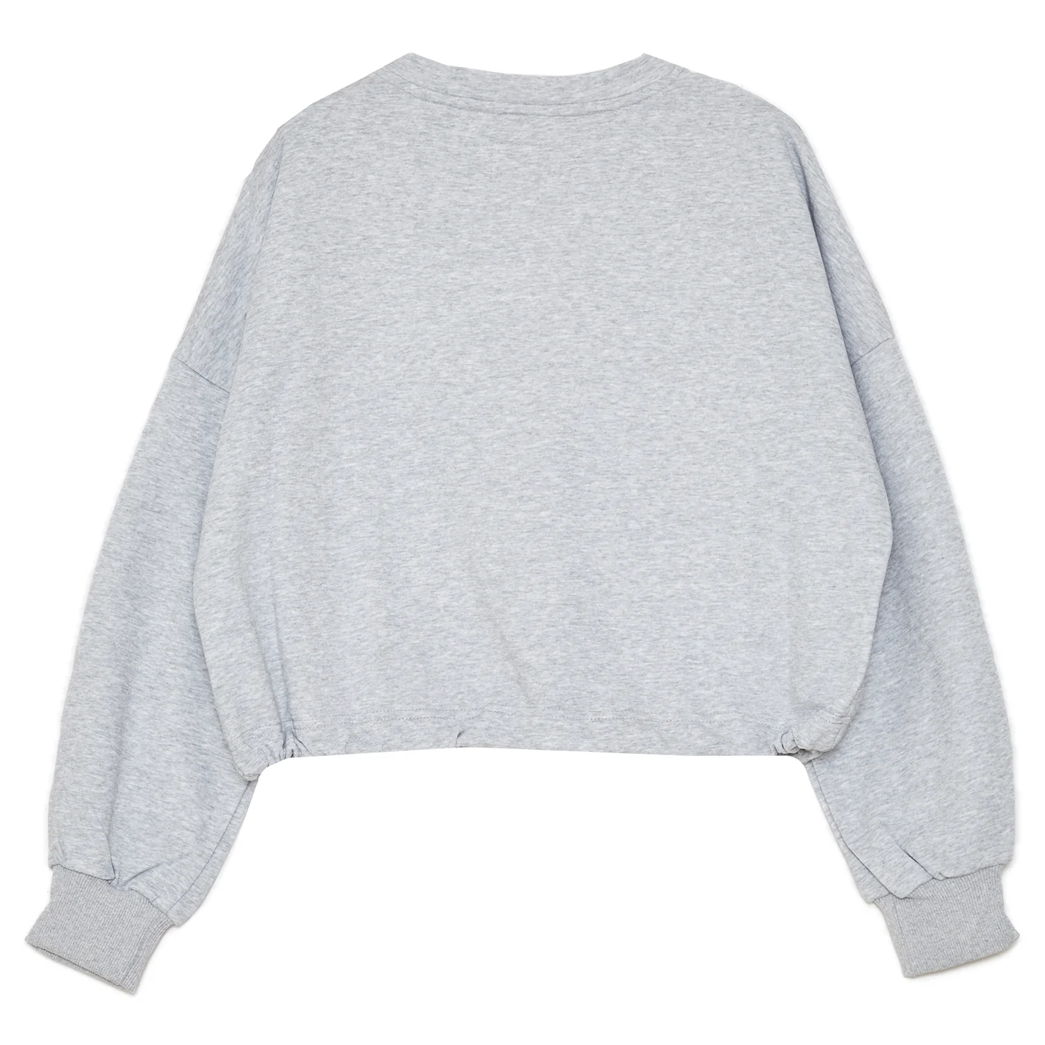 Logo patch sweatshirt gris - Image 7