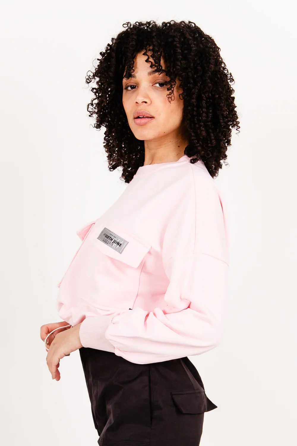 Pull réfléchissant empiècement logo rose - Image 3