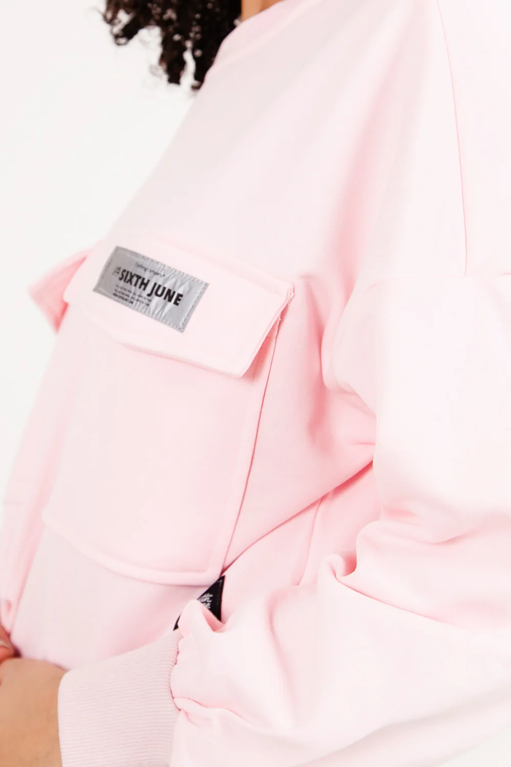 Pull réfléchissant empiècement logo rose - Image 4