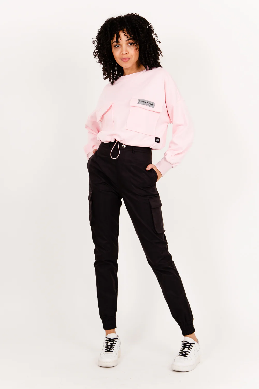Pull réfléchissant empiècement logo rose - Image 6