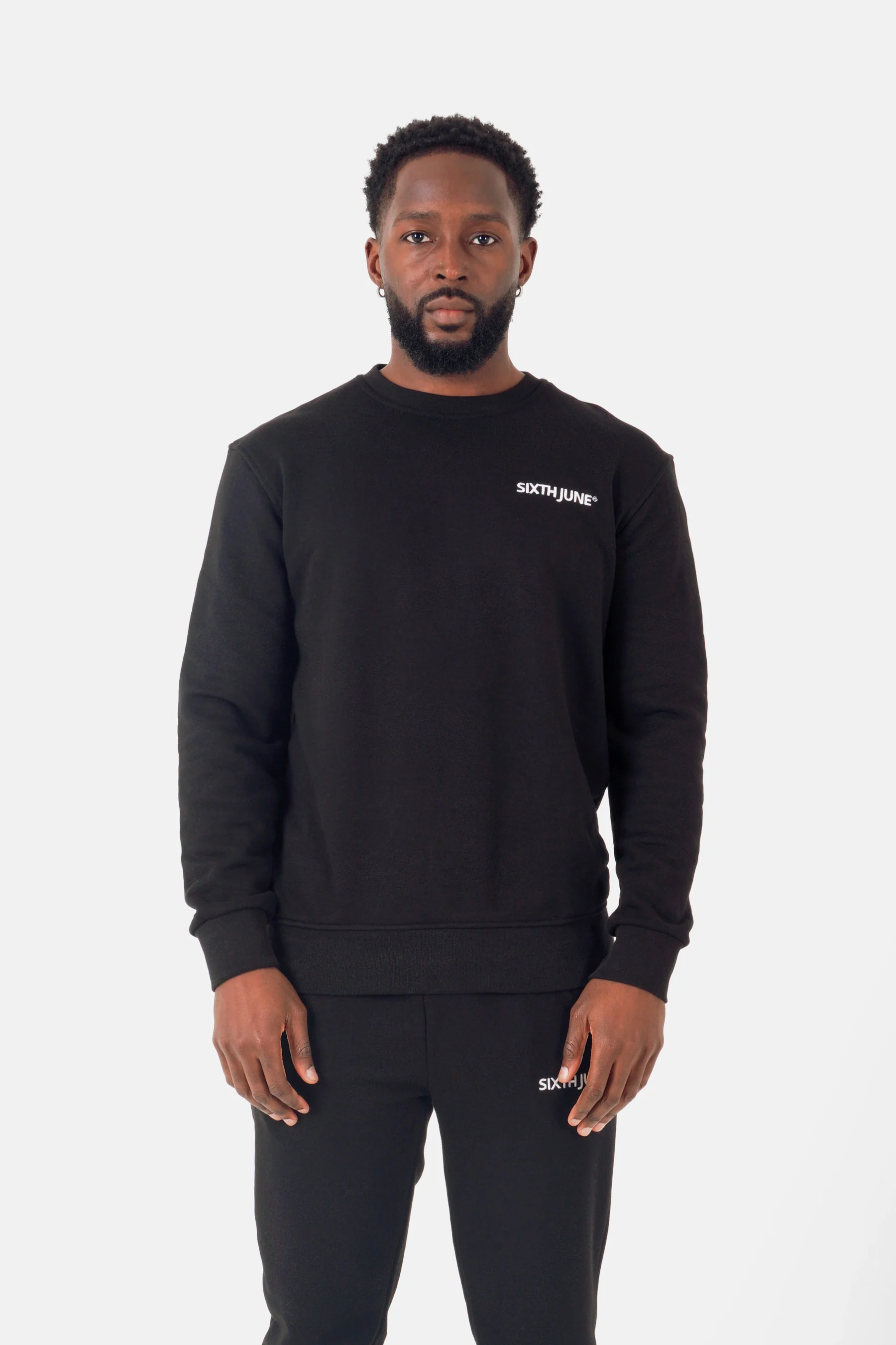 Jogging + sweat logo brodé Noir - Image 2