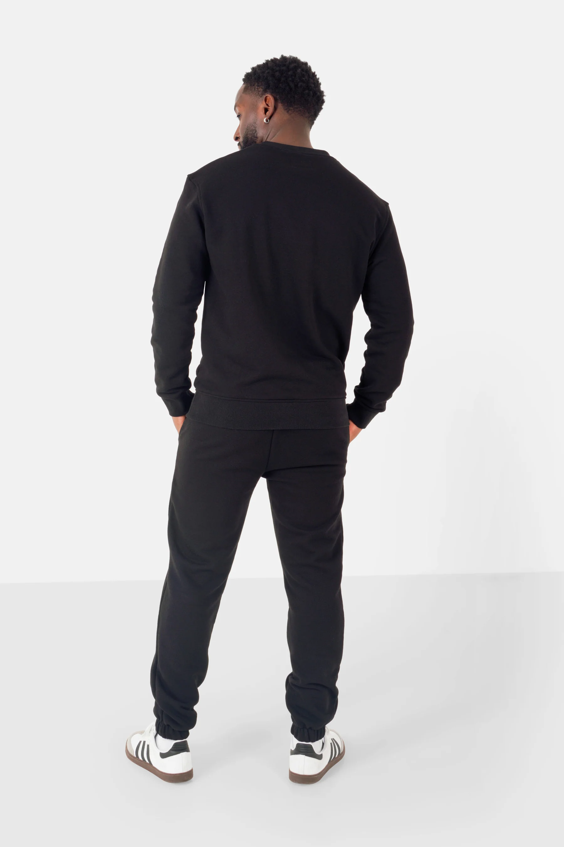Jogging + sweat logo brodé Noir - Image 4