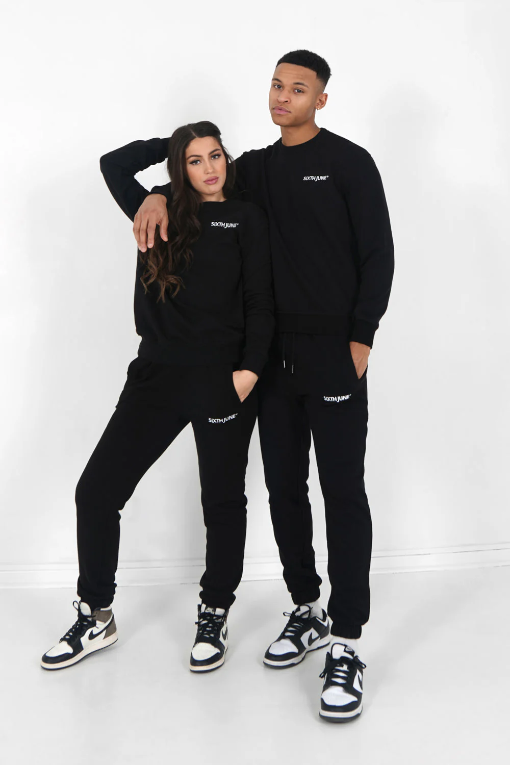 Jogging + sweat logo brodé Noir - Image 6