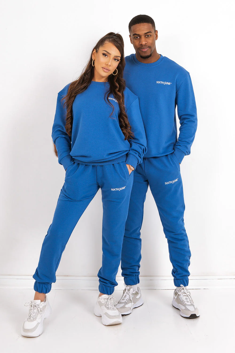 Jogging + sweat logo brodé Bleu foncé - Image 2