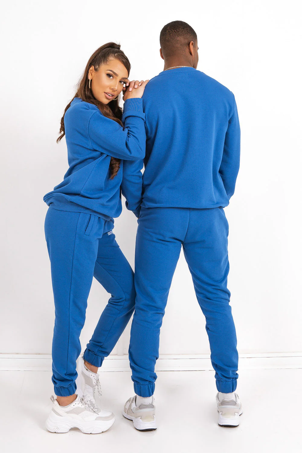 Jogging + sweat logo brodé Bleu foncé - Image 3