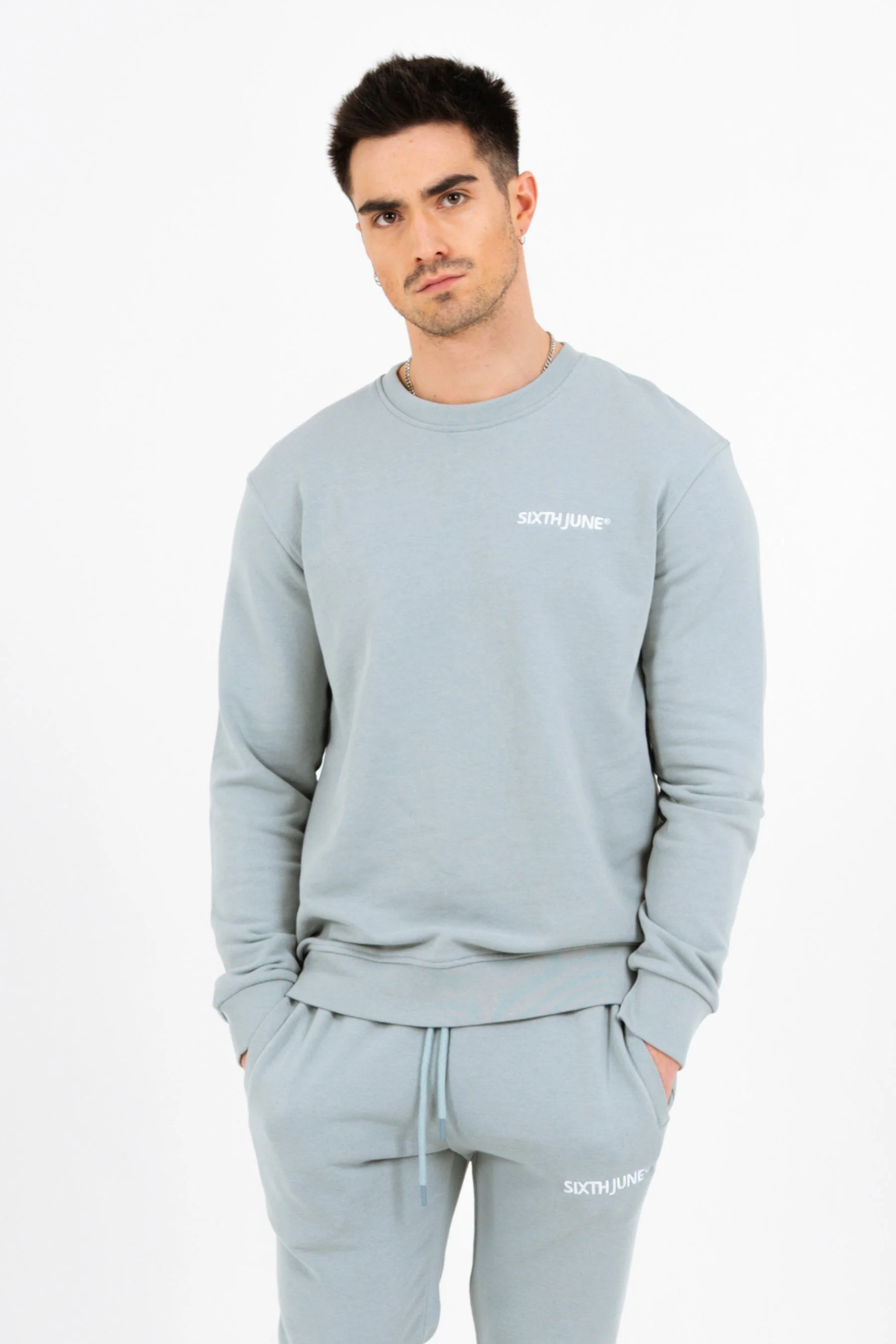 Jogging + sweat logo brodé Blue - Image 3