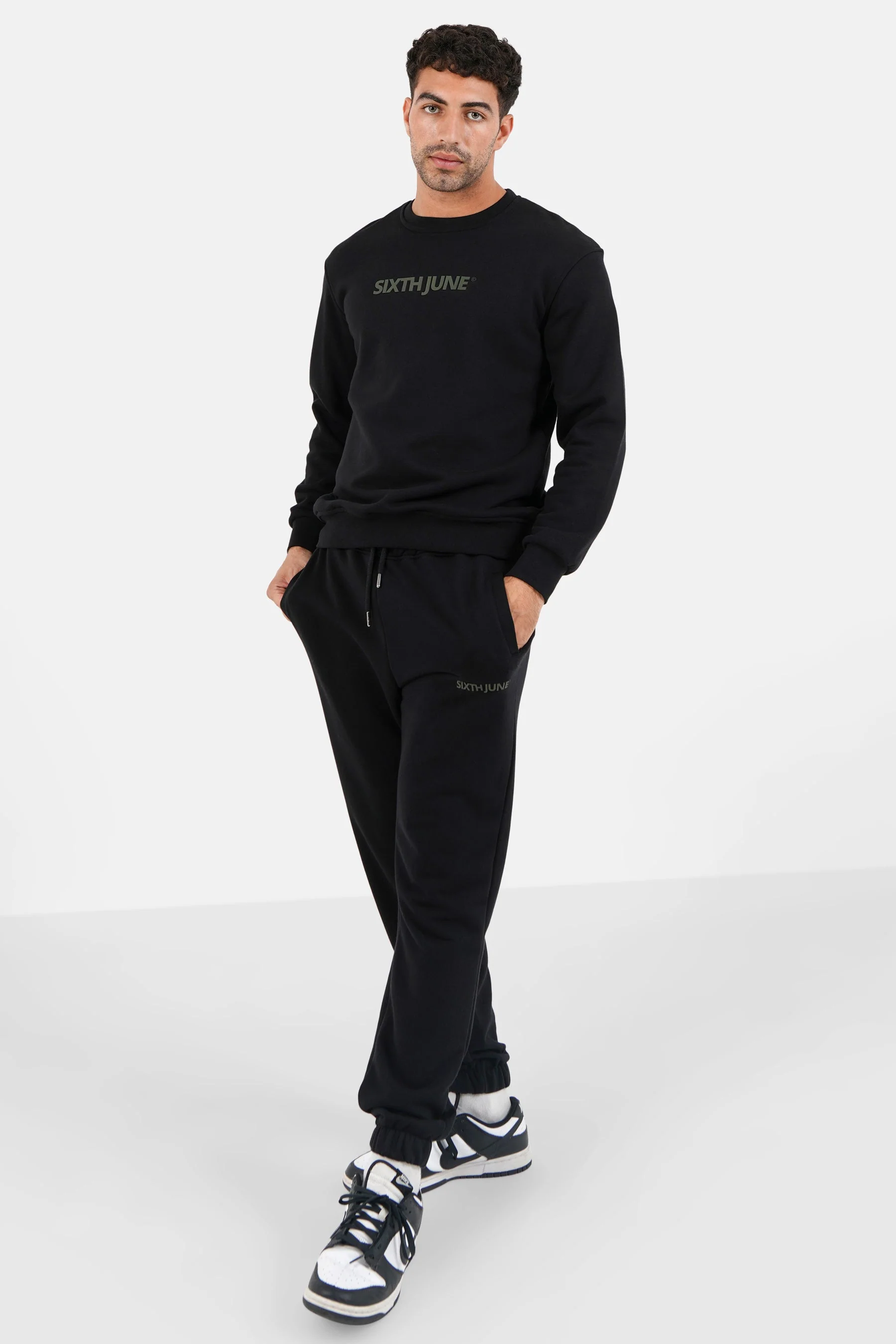 Jogging + sweat logo gommé Noir - Image 2