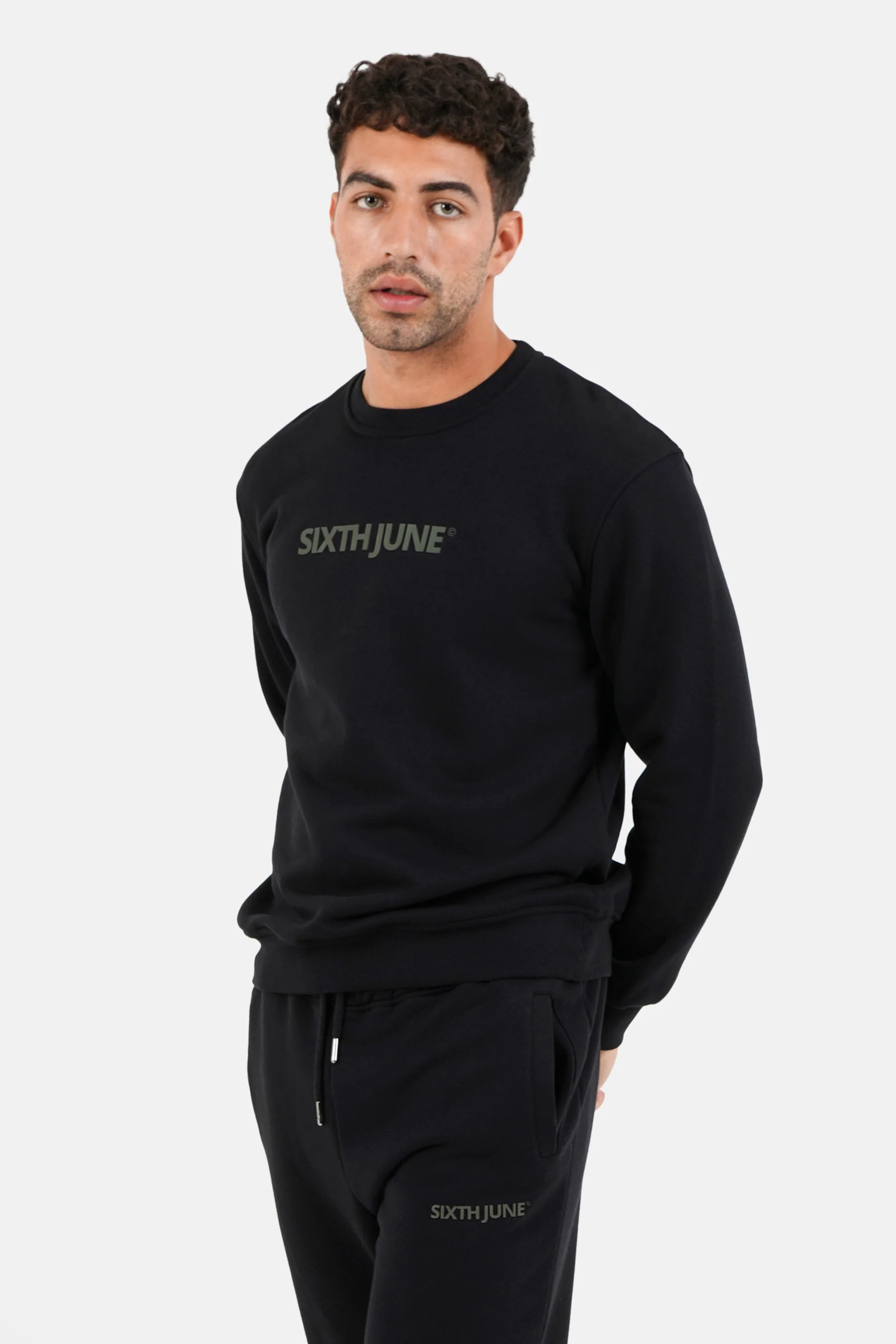 Jogging + sweat logo gommé Noir - Image 3