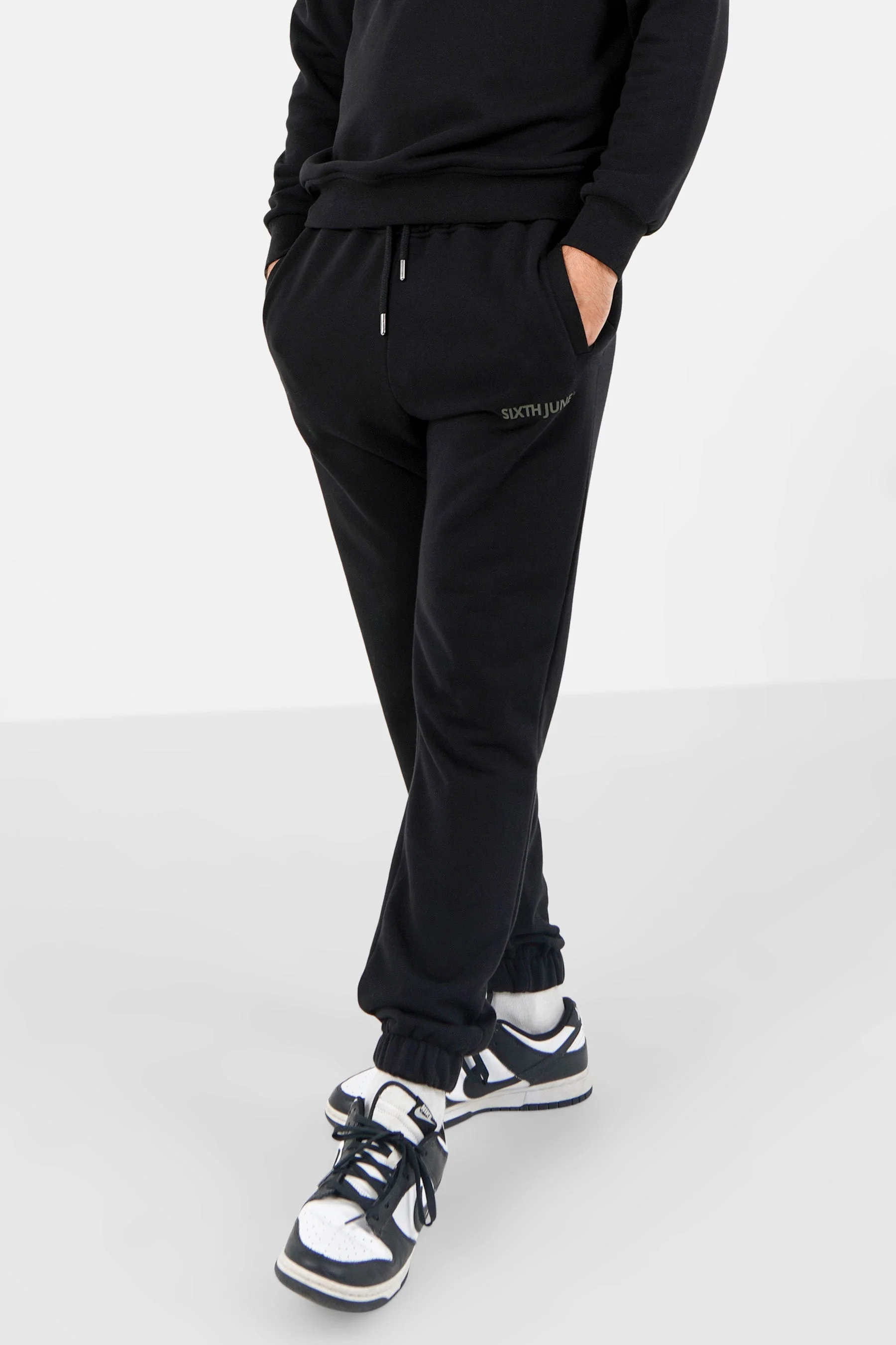 Jogging + sweat logo gommé Noir - Image 4