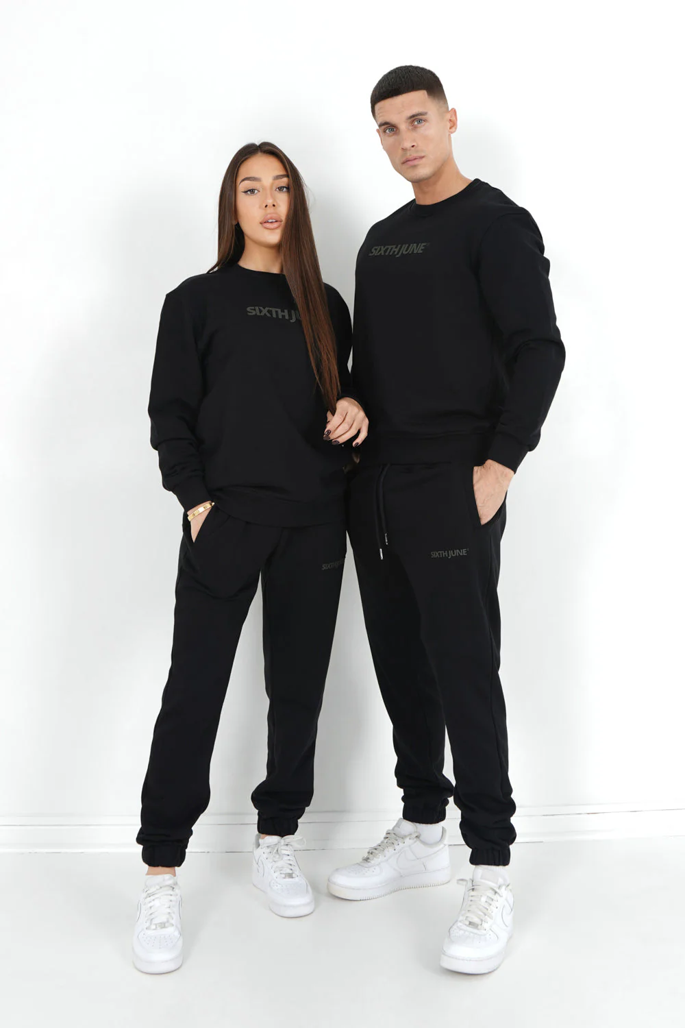 Jogging + sweat logo gommé Noir - Image 7