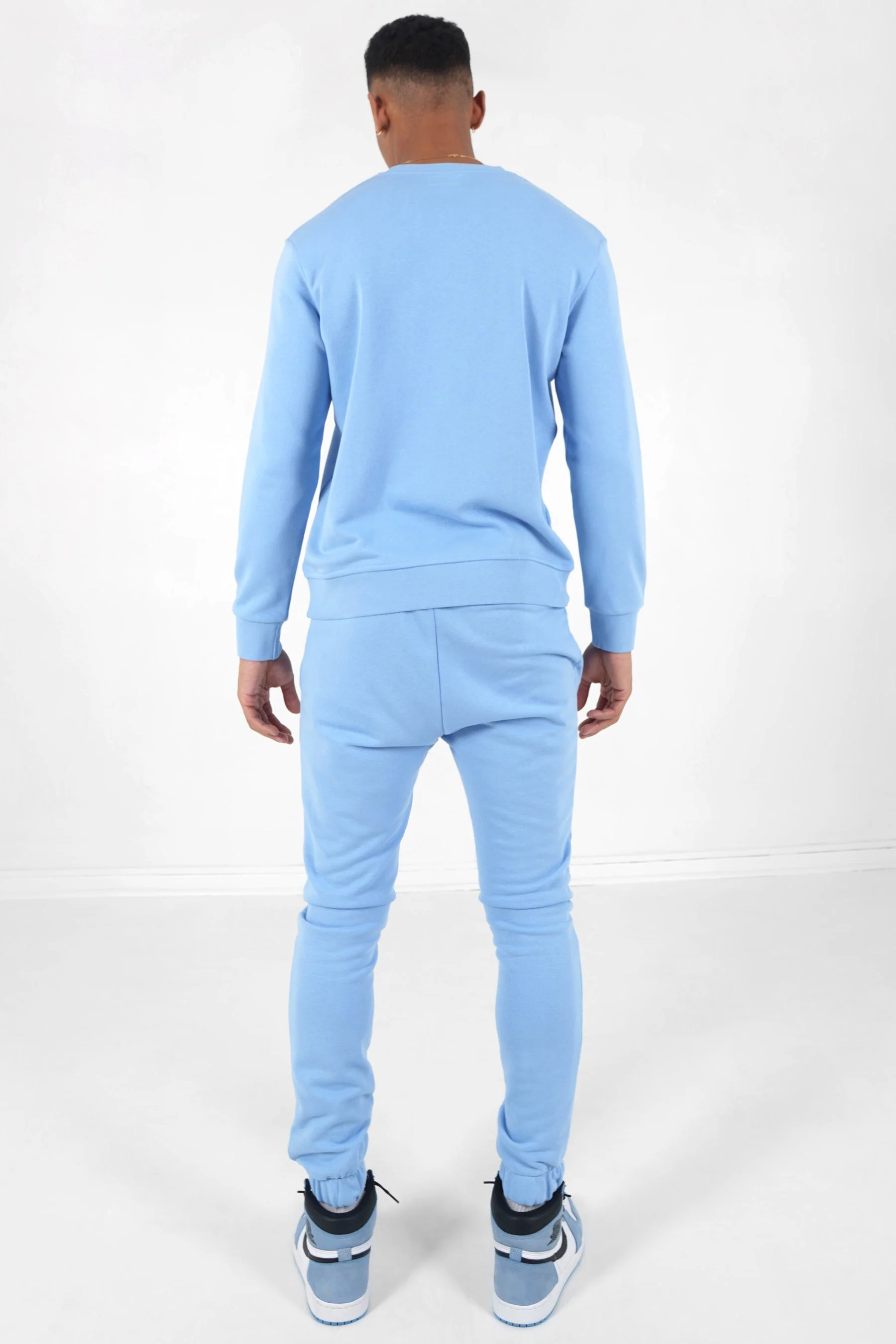 Jogging + sweat logo gommé Bleu clair - Image 5