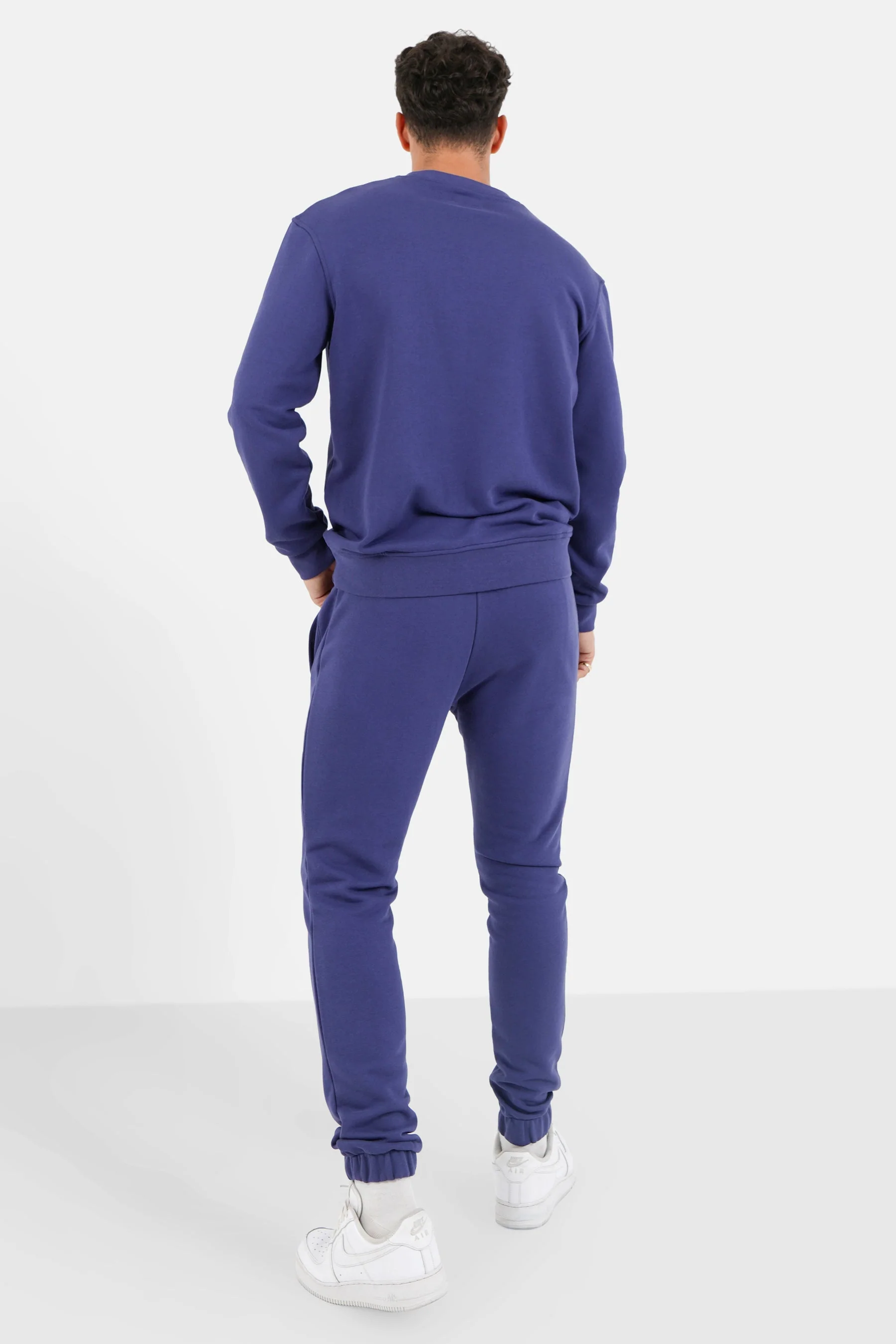 Jogging + sweat logo gommé Bleu foncé - Image 5