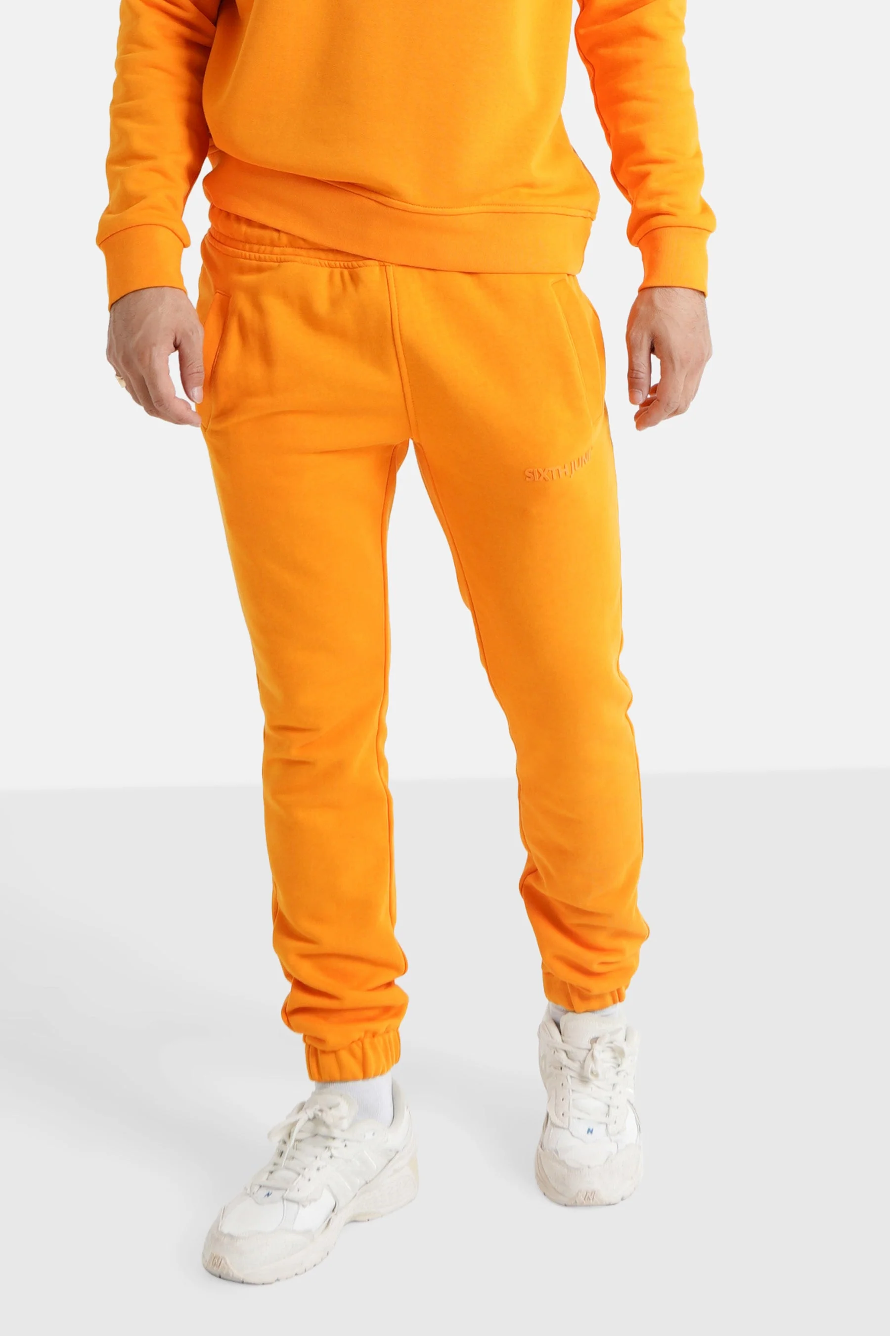 Jogging + sweat logo gommé Orange - Image 4