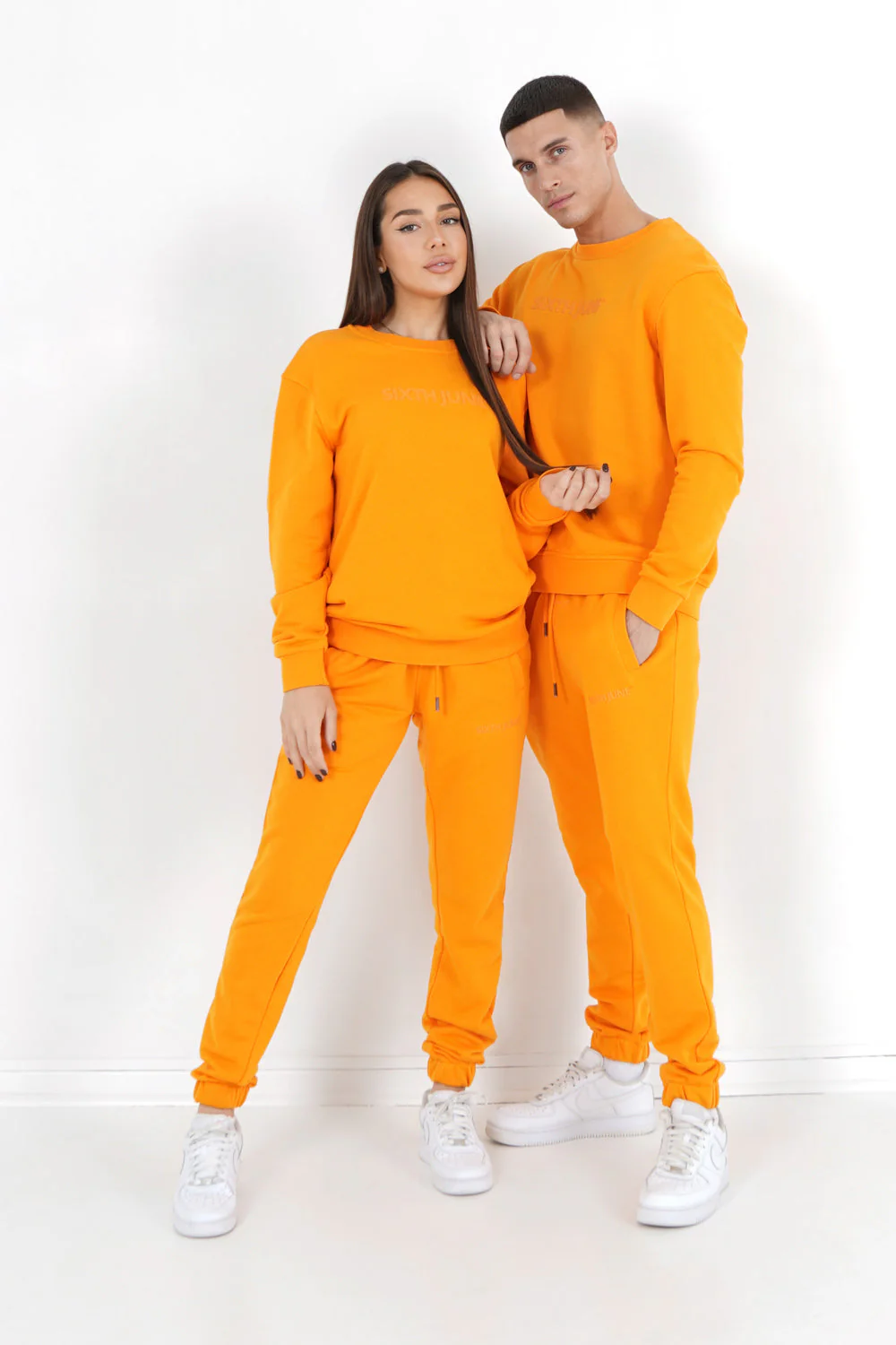 Jogging + sweat logo gommé Orange - Image 7