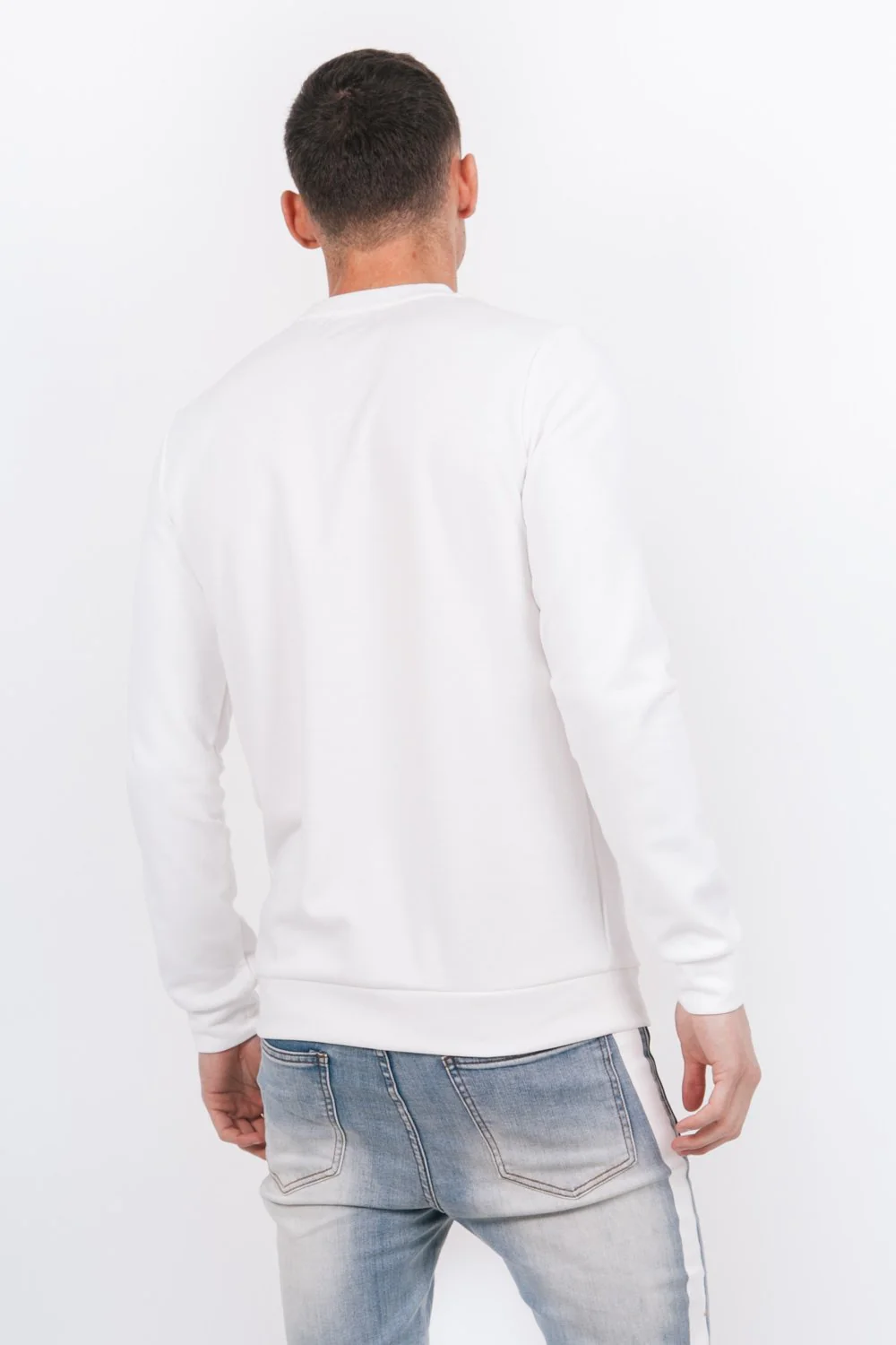 Sweatshirt logo université blanc - Image 3
