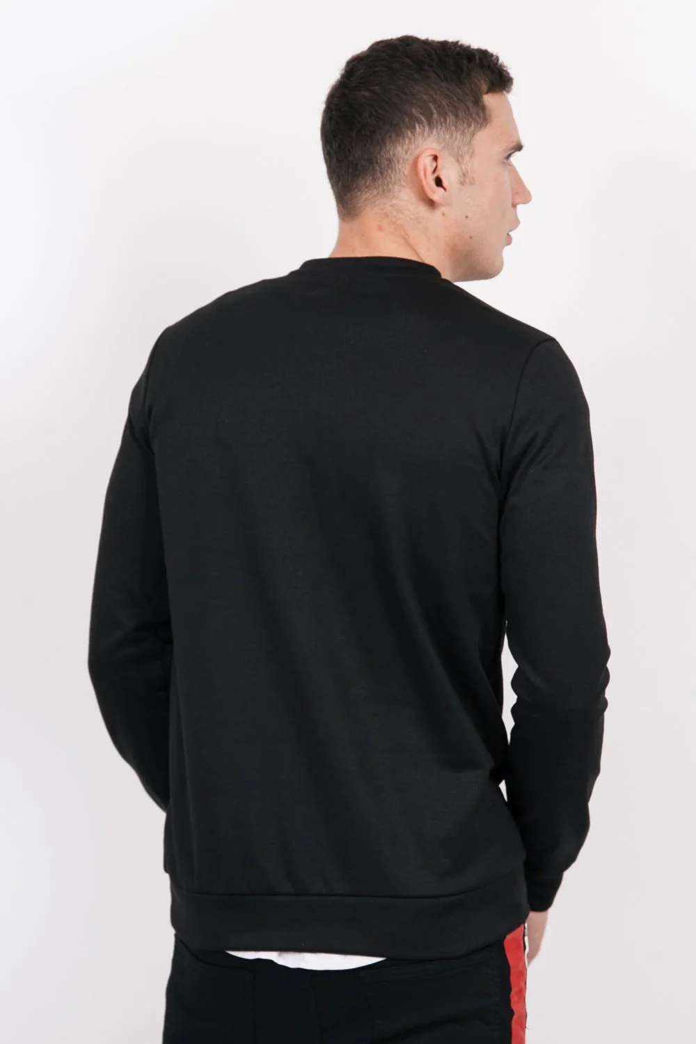 Sweatshirt logo université noir - Image 3