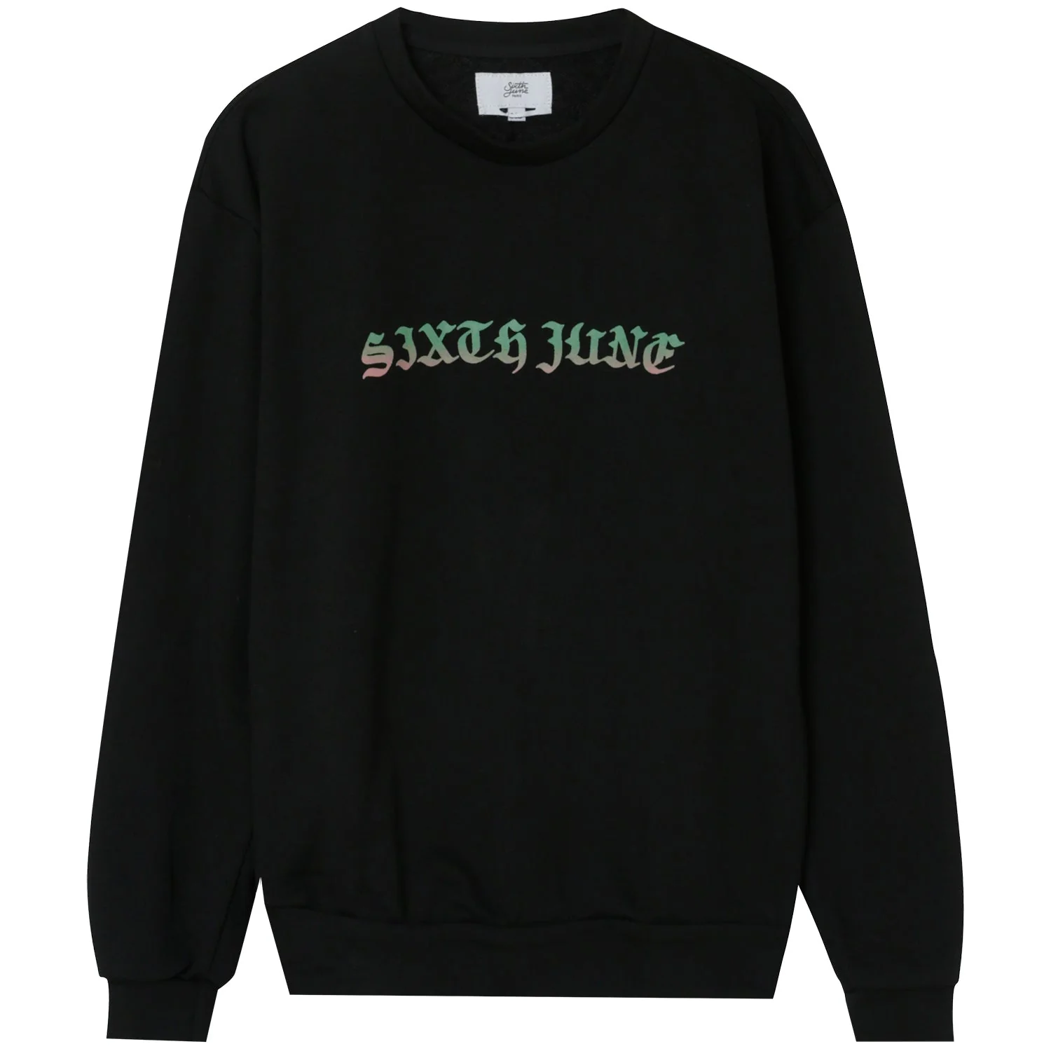 Sweatshirt gothique bicolore Noir - Image 7