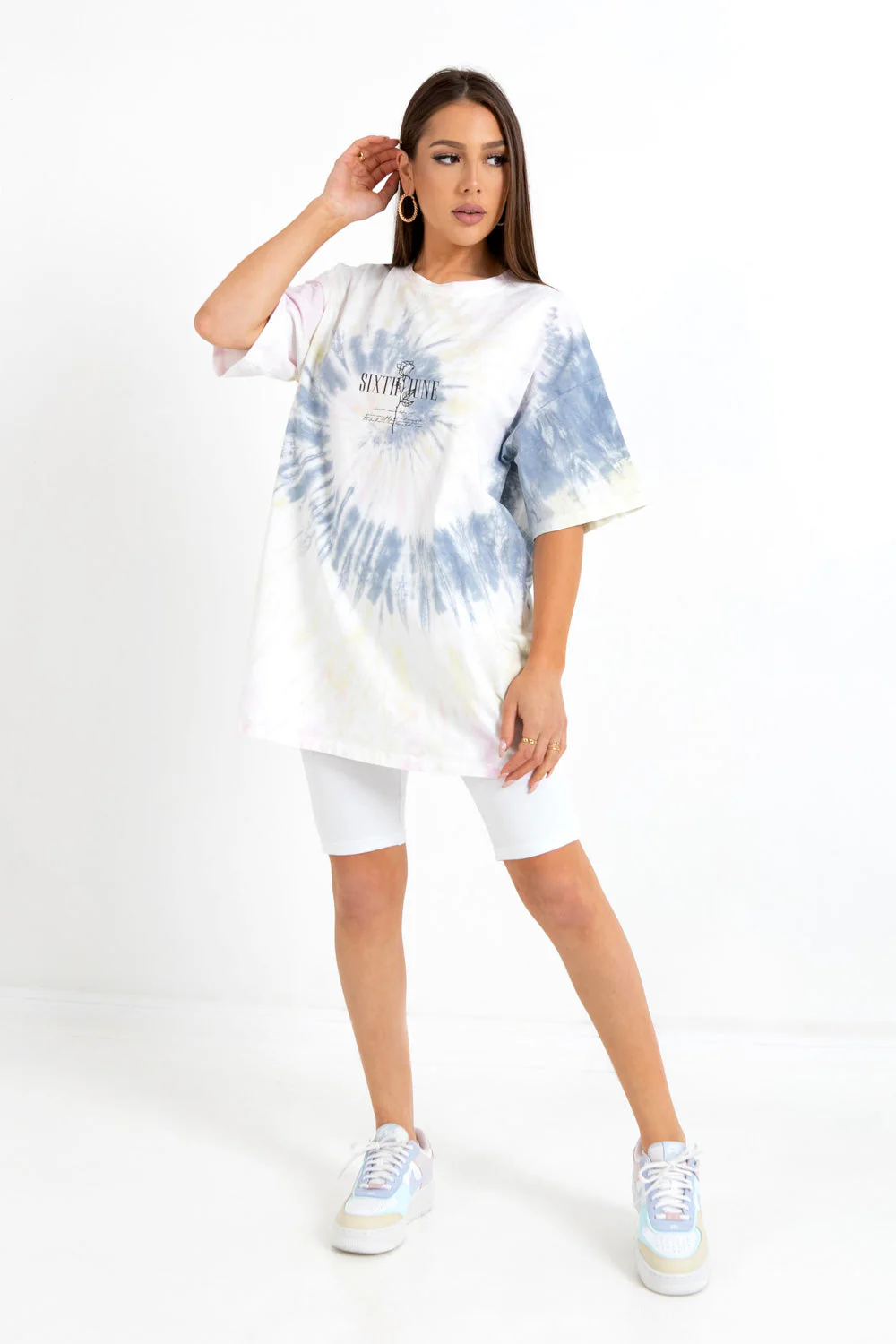 T-shirt rosace tie dye Rose - Image 2