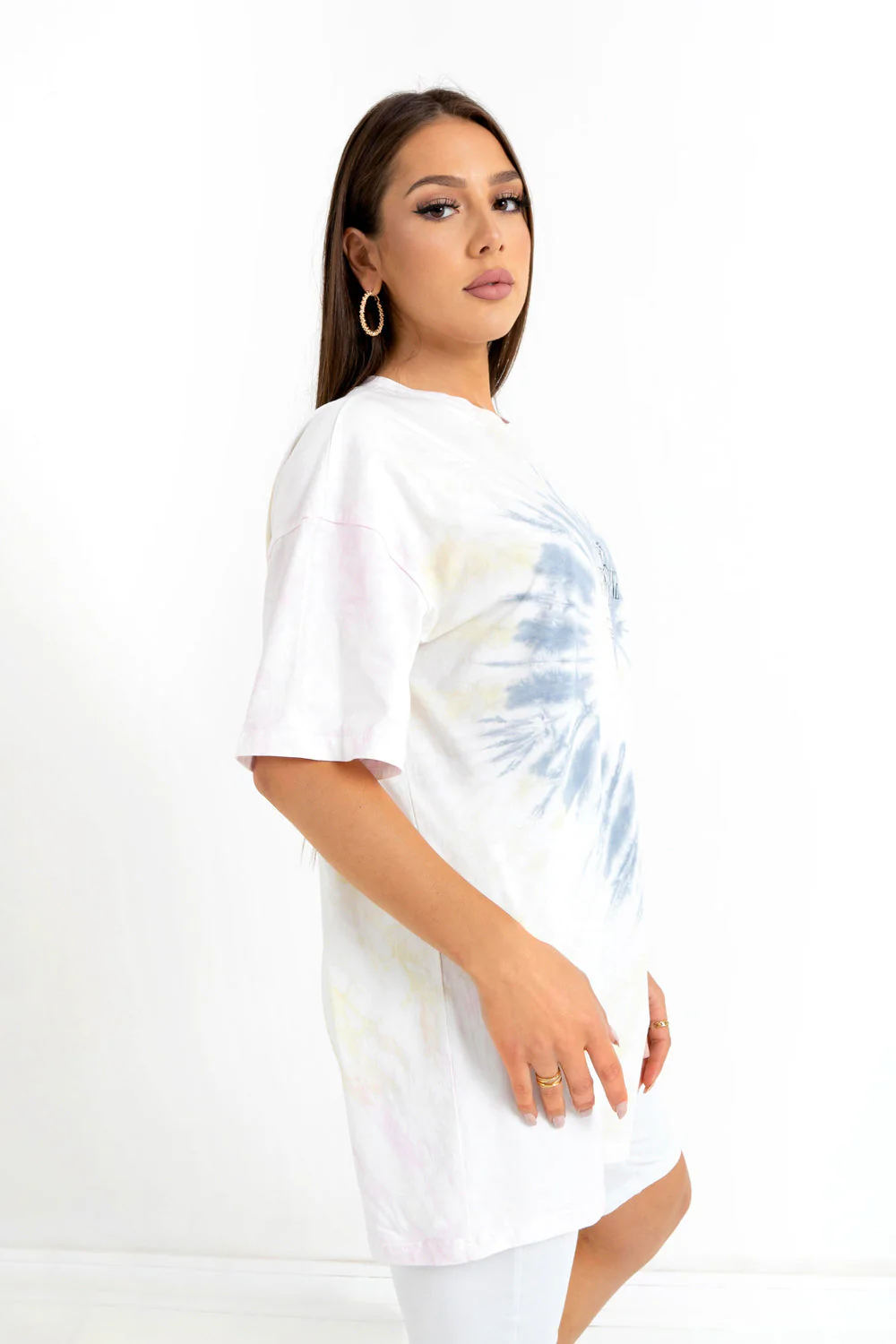 T-shirt rosace tie dye Rose - Image 4