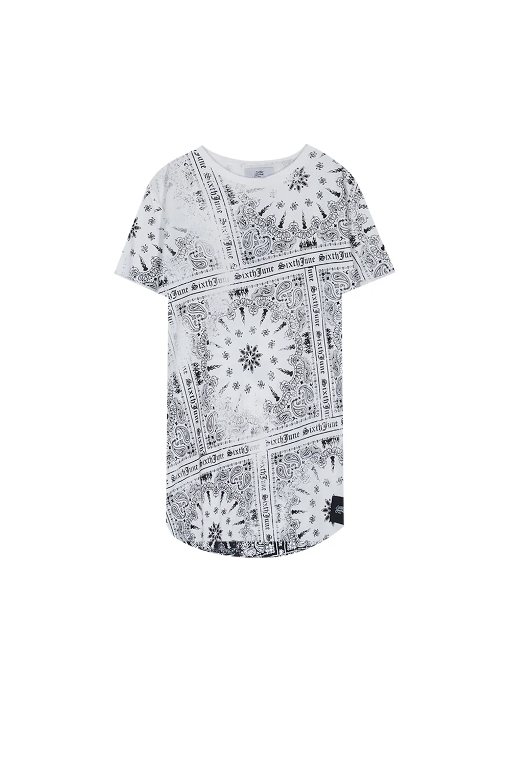 T-shirt all over bandana blanc