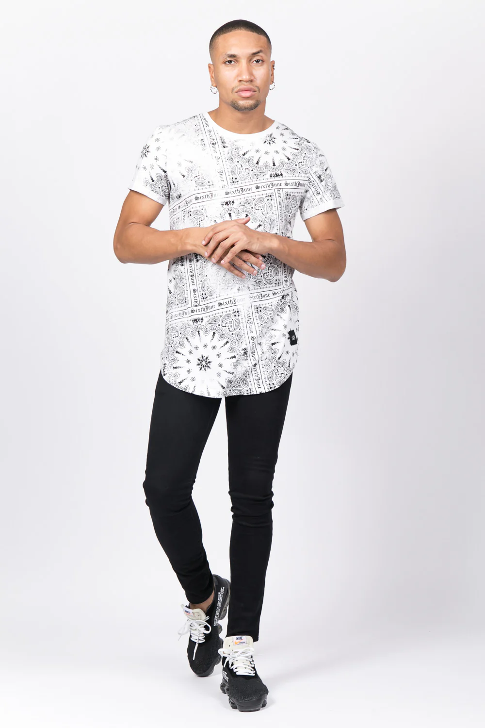 T-shirt all over bandana blanc - Image 2