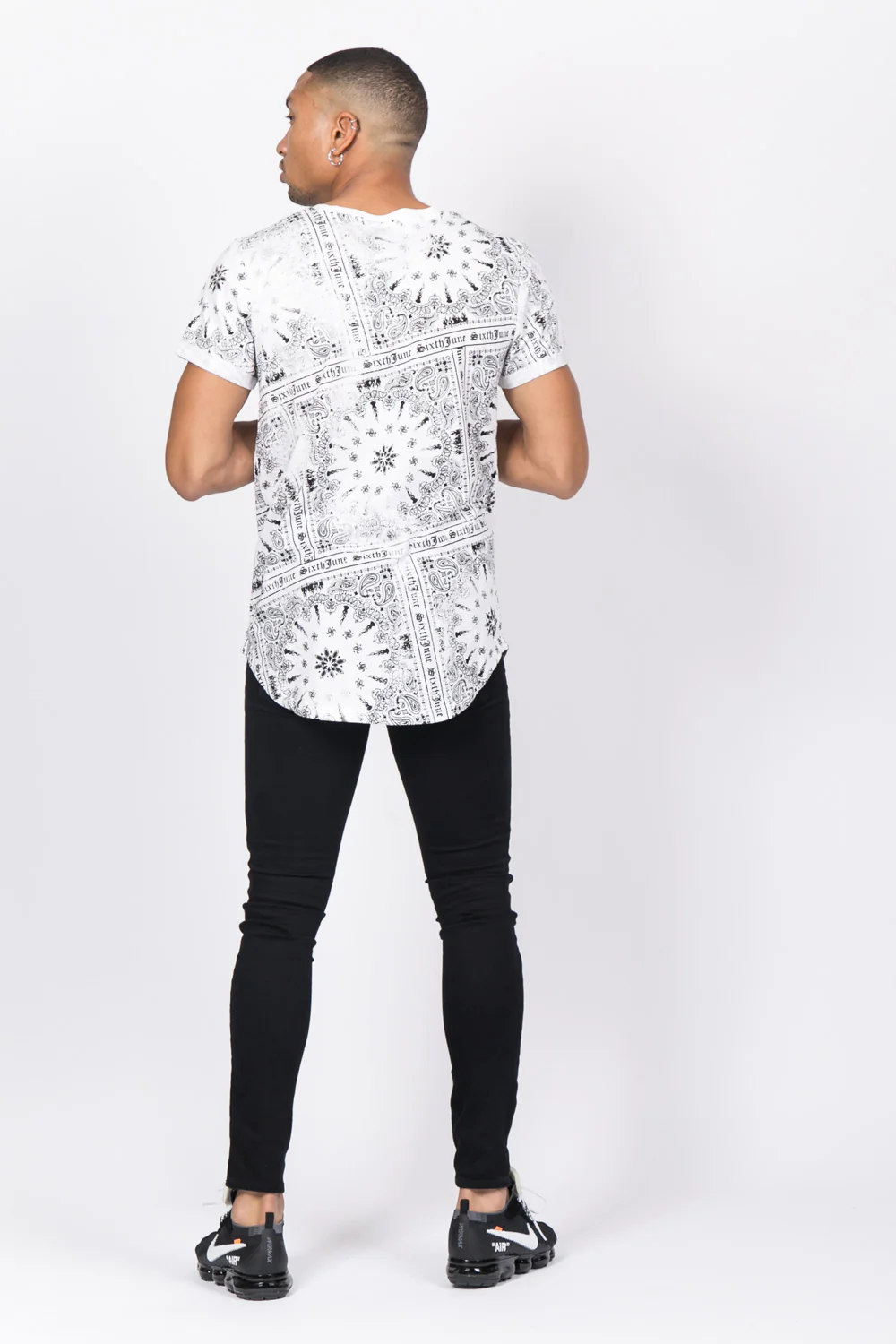 T-shirt all over bandana blanc - Image 3