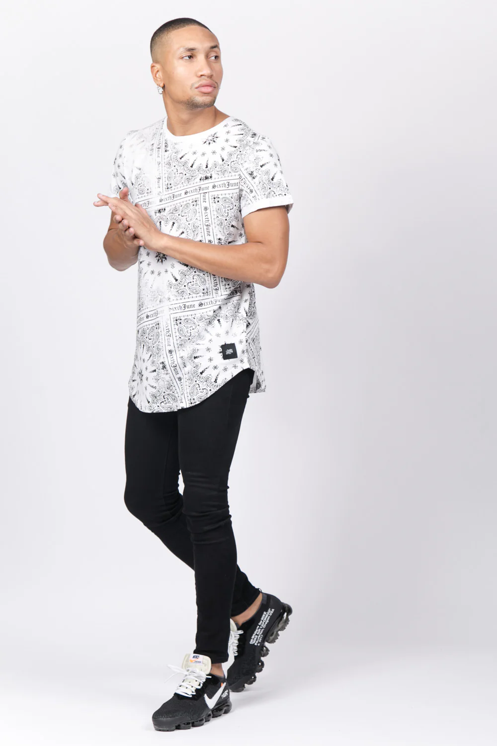 T-shirt all over bandana blanc - Image 4