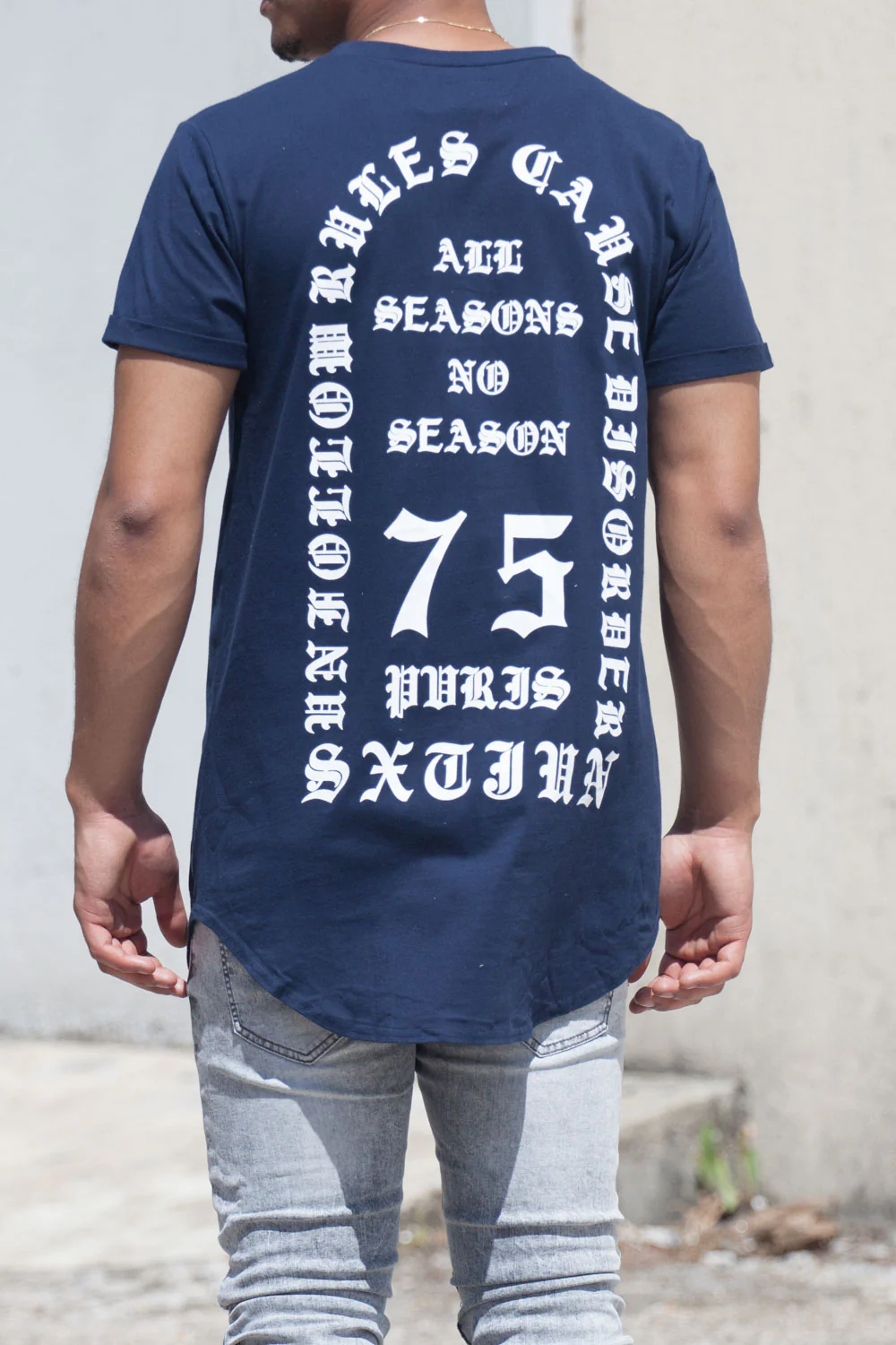 T-shirt All Seasons No Season bleu M2207VTS - Image 4