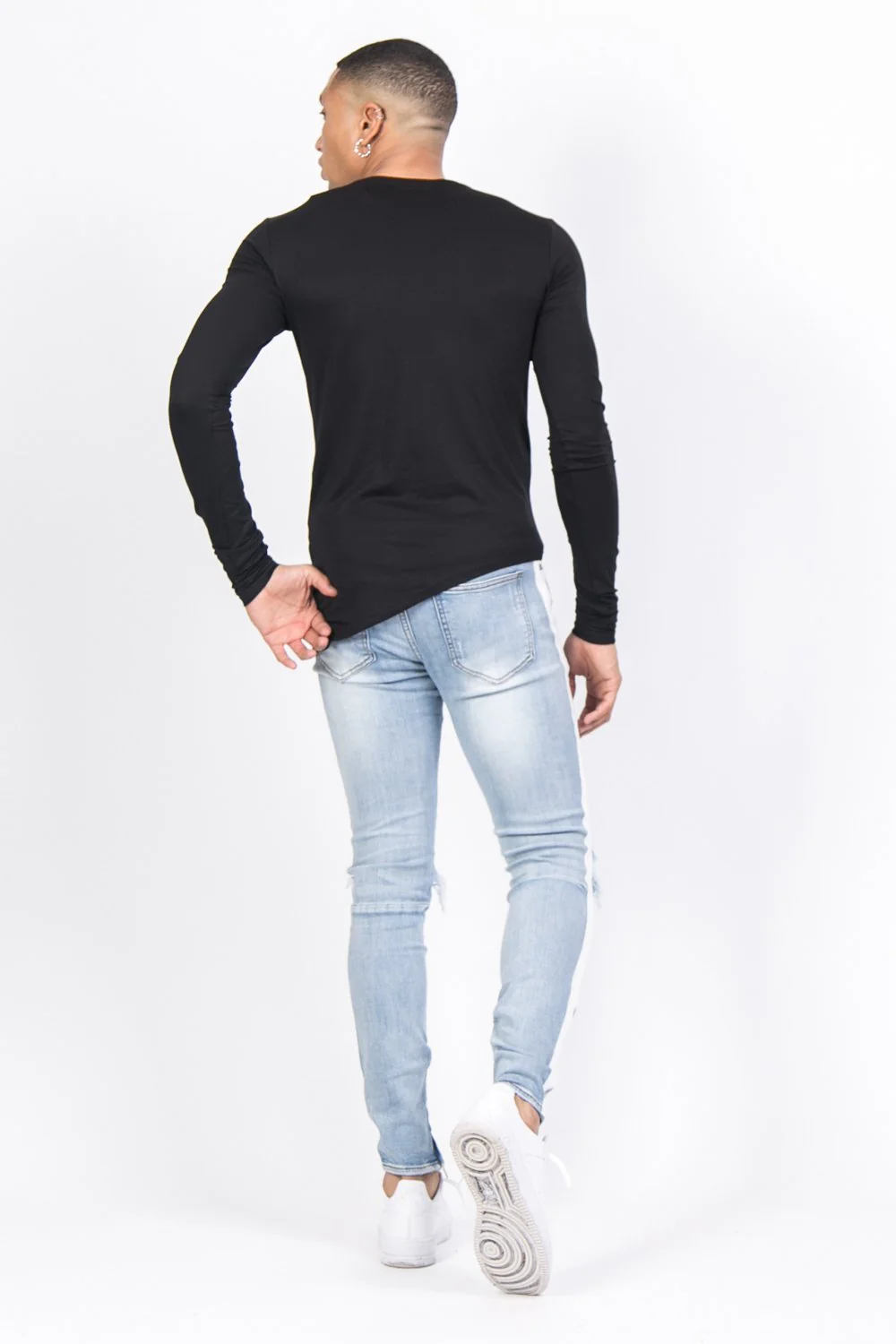 T-shirt amour violence manches longues noir - Image 5