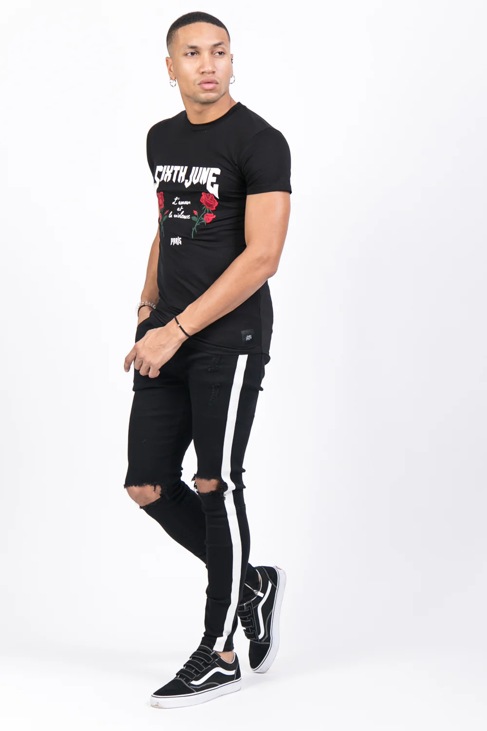 T-shirt amour violence noir - Image 4