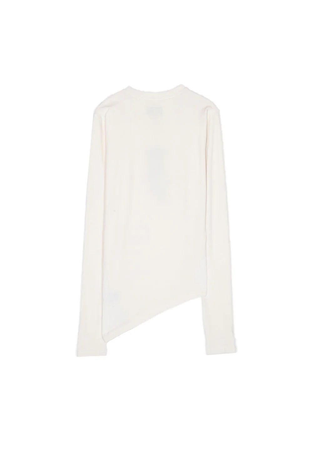 T-shirt asymétrique velours roses blanc - Image 7