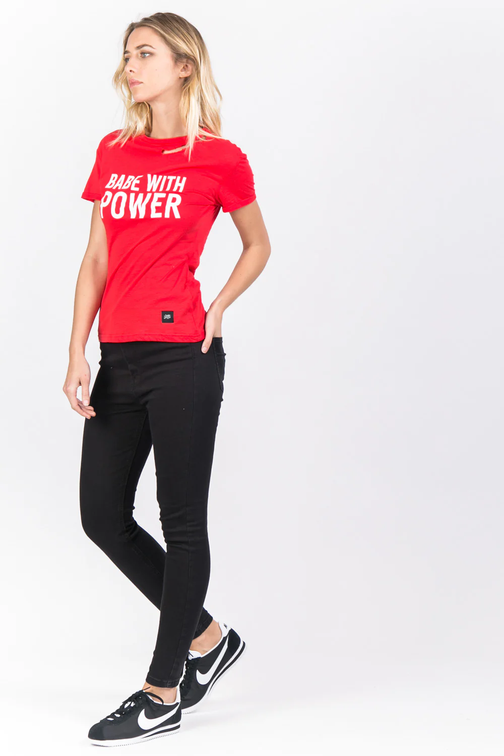 T-shirt Babe with power rouge - Image 4