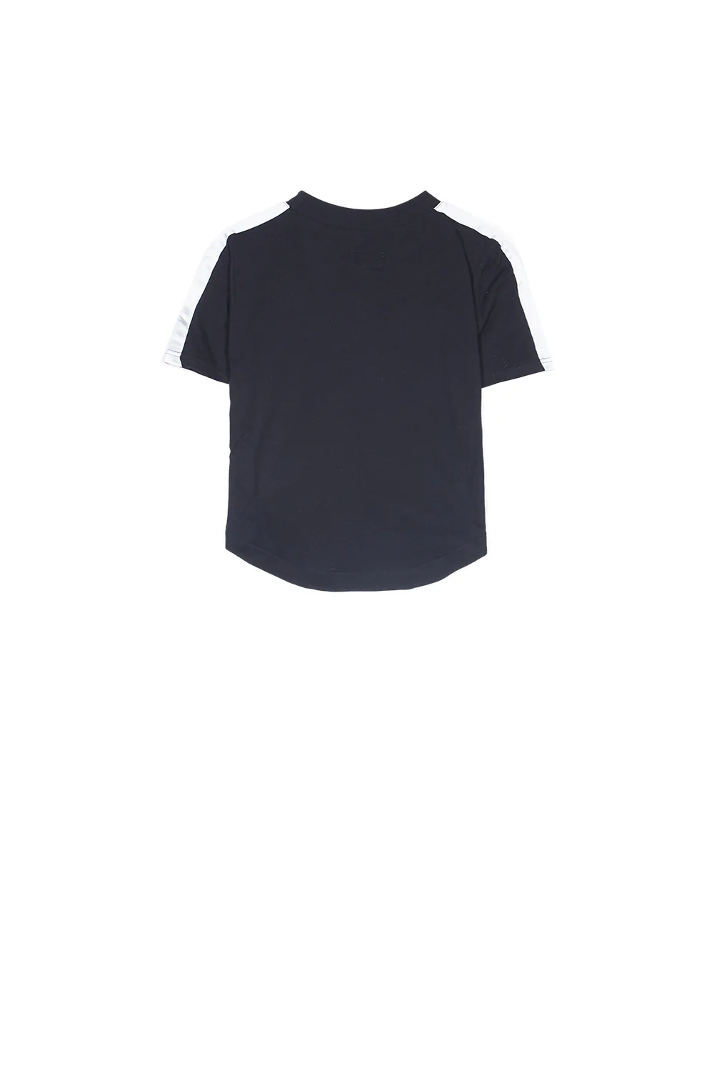 T-shirt bandes bicolores noir - Image 6