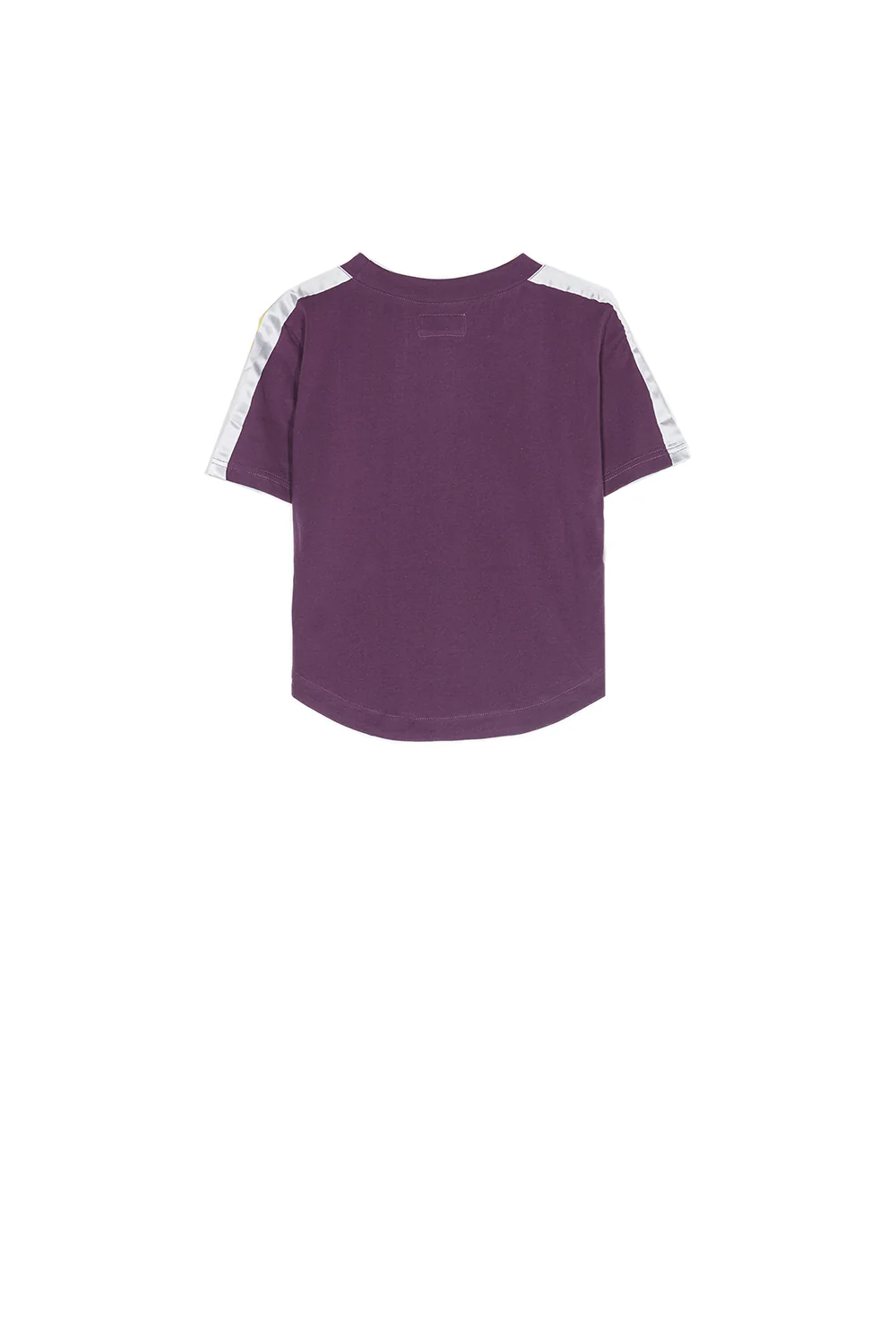 T-shirt bandes bicolores violet - Image 7