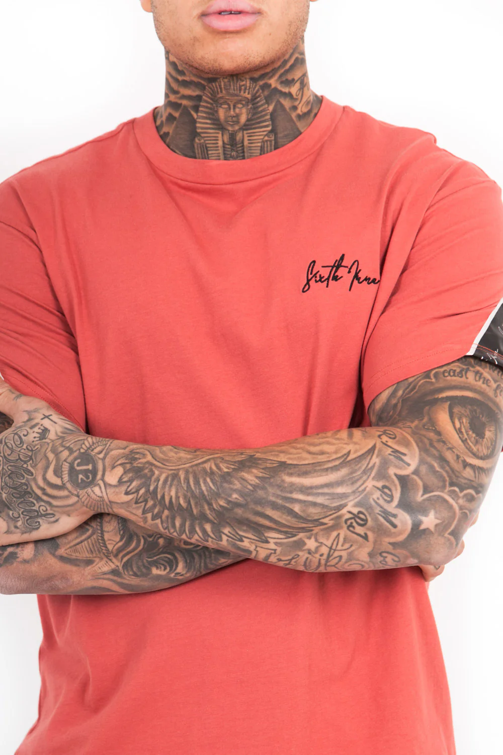 T-Shirt bandes dos rouge - Image 4