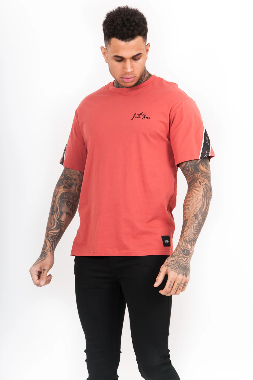 T-Shirt bandes dos rouge - Image 5