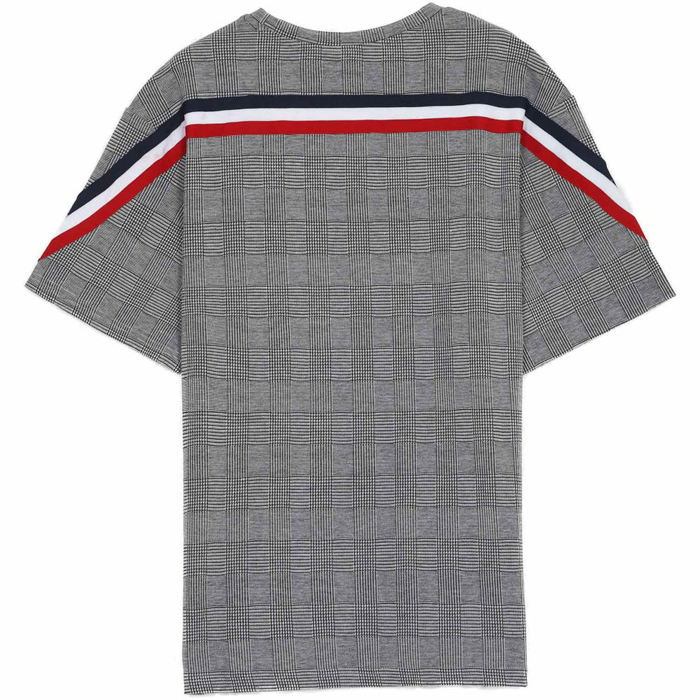 T-Shirt bandes tricolore dos gris - Image 6