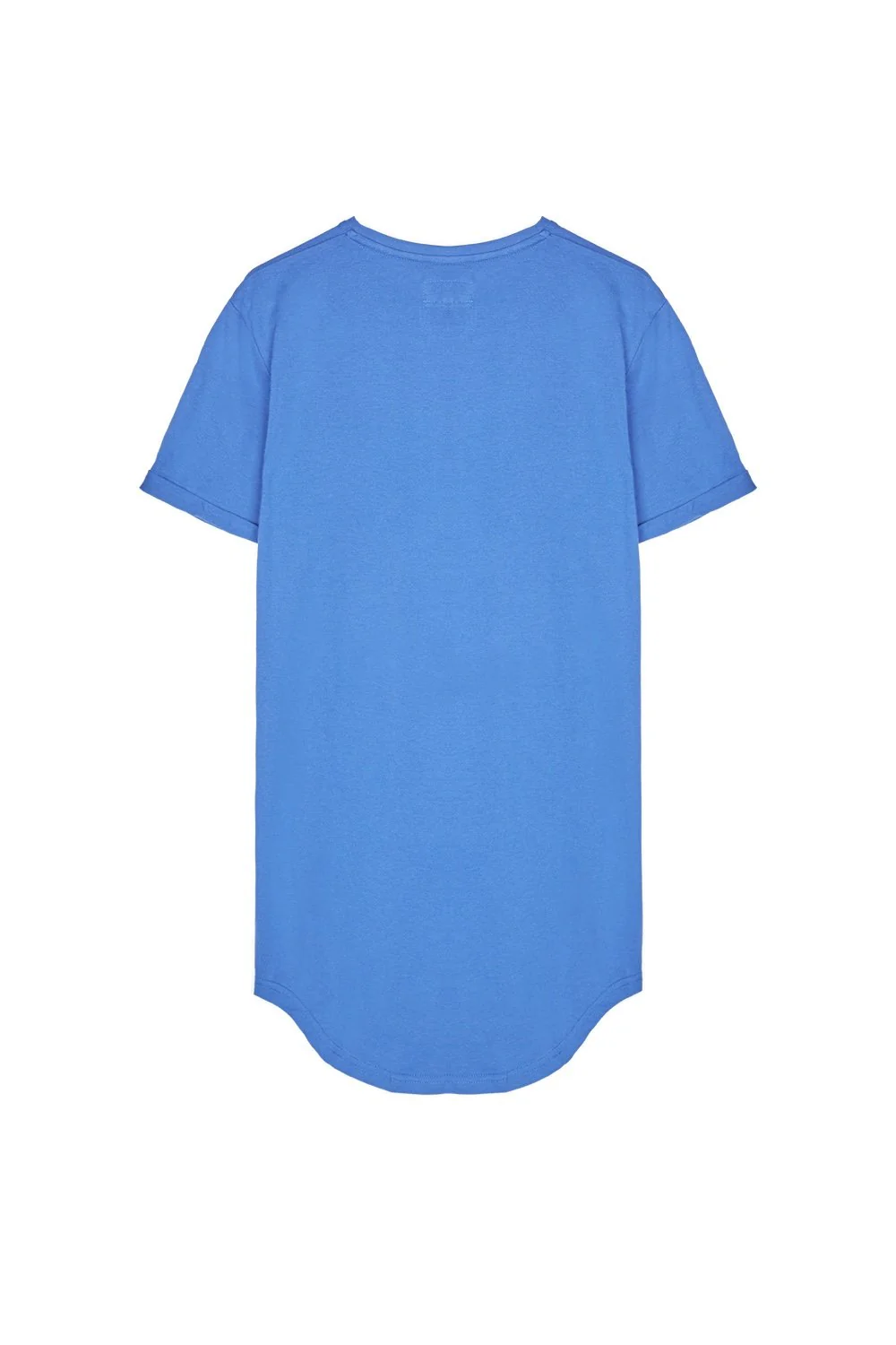 T-shirt bas arrondi Bleu - Image 5