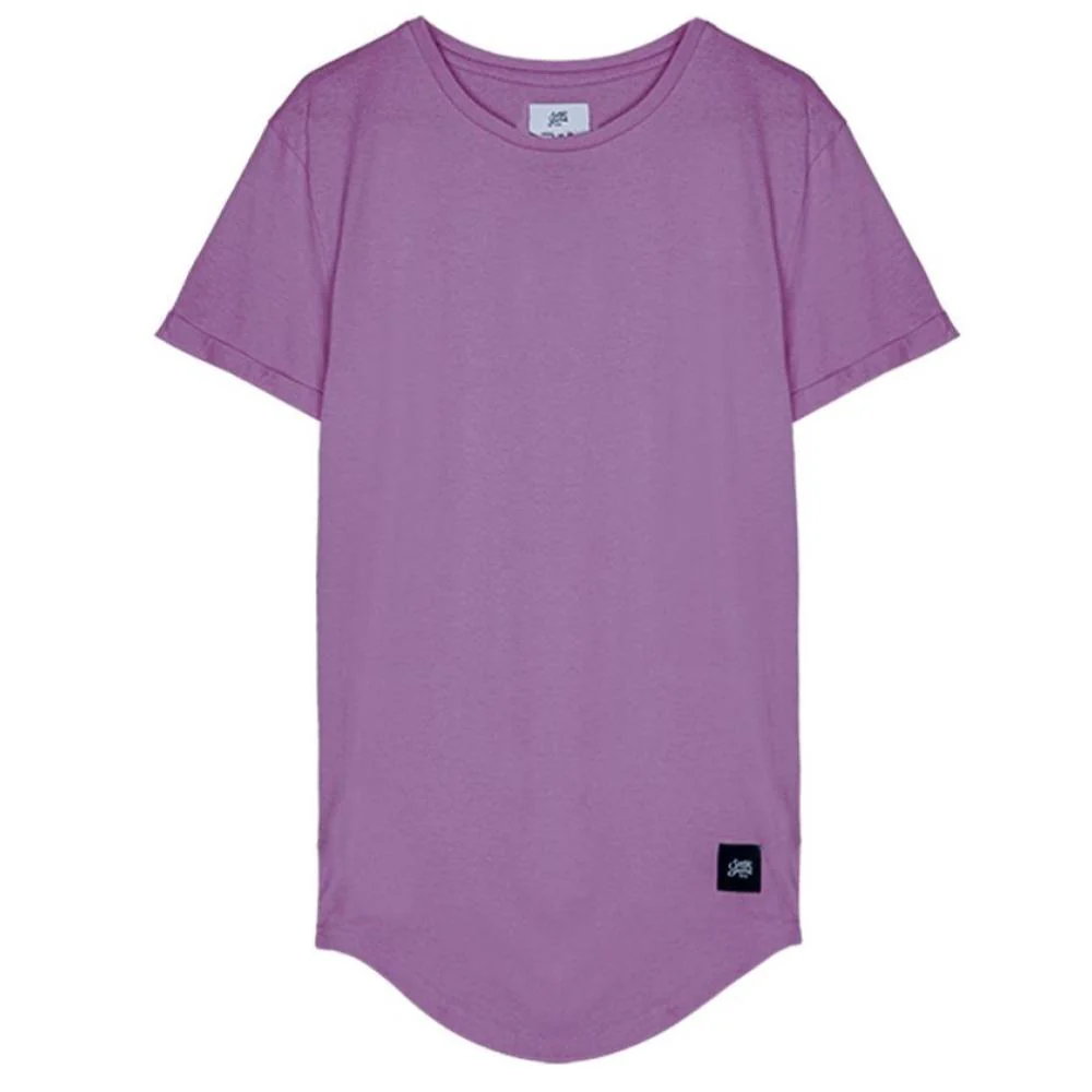 T-shirt bas arrondi Violet - Image 4