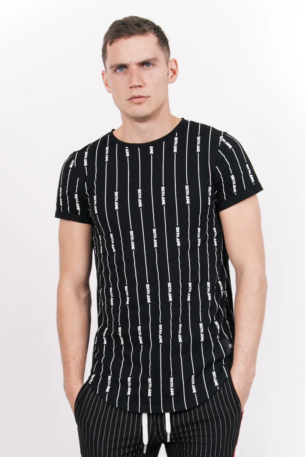 T-shirt baseball logomania noir - Image 2