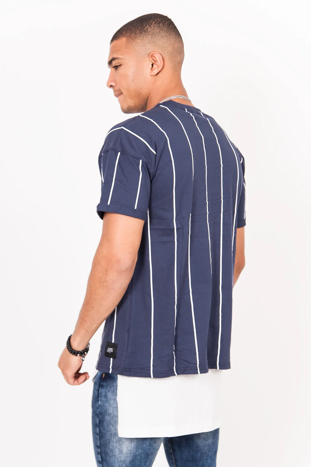 T-shirt baseball bleu - Image 3
