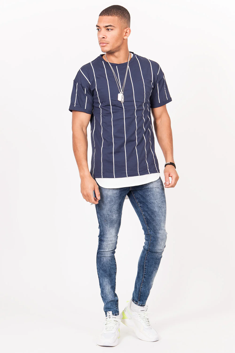 T-shirt baseball bleu - Image 4