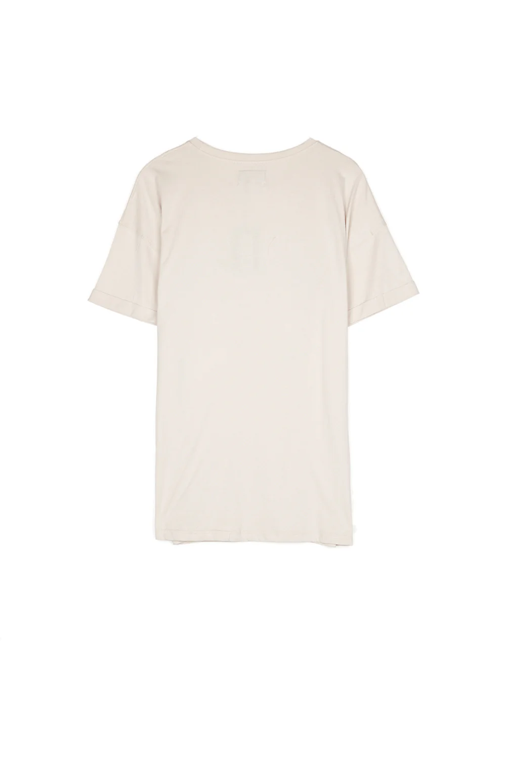 T-shirt brodé fleuri beige - Image 5