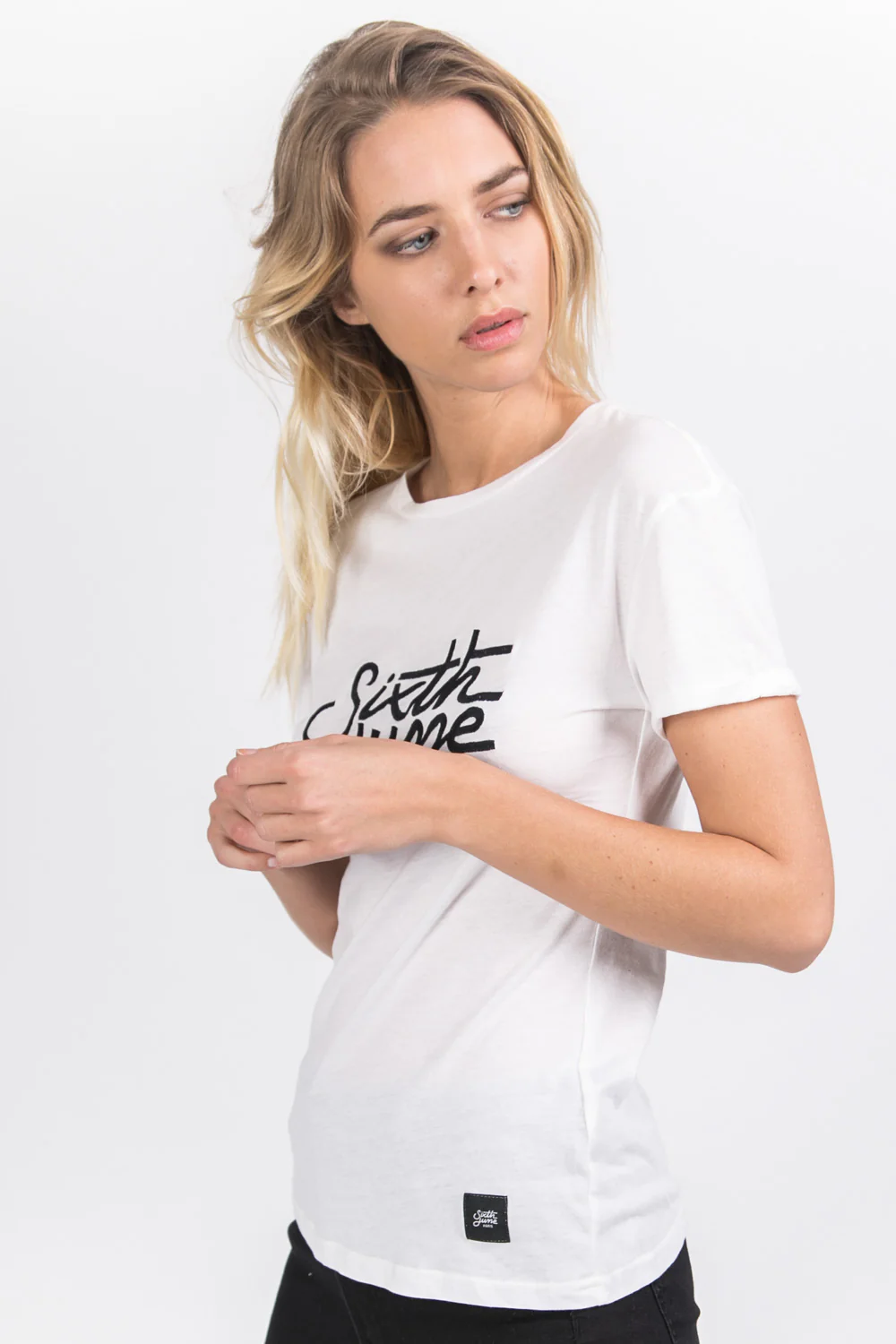 T-shirt brodé logo blanc - Image 2