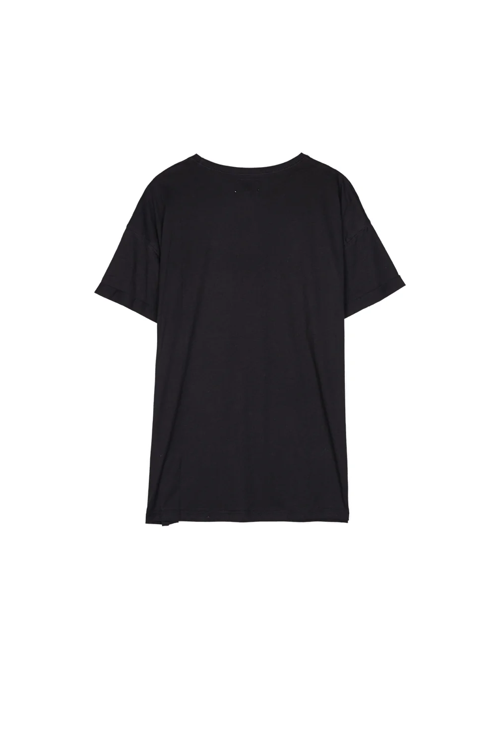 T-shirt brodé roses noir - Image 5